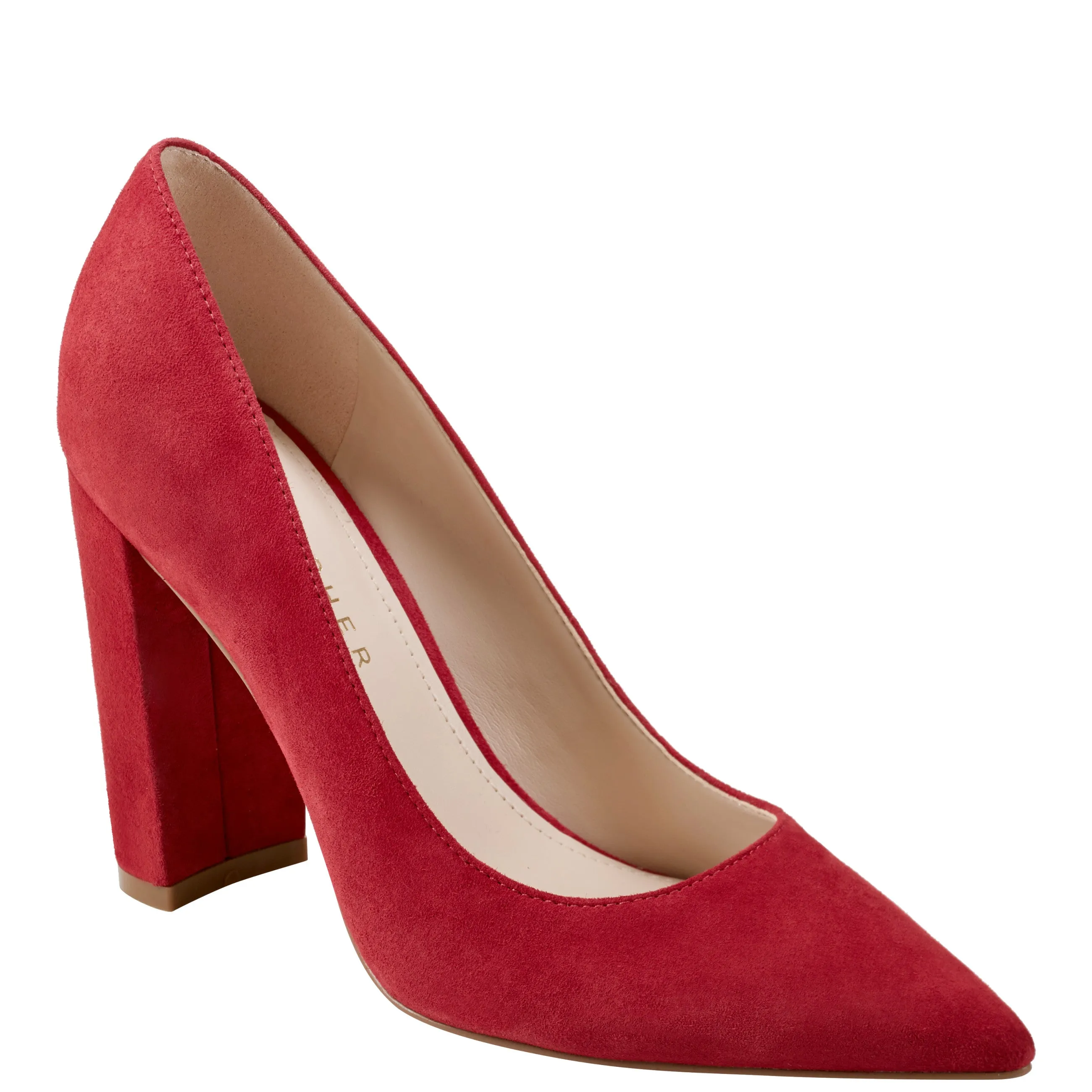 Abilene Block Heel Pointy Toe Pump -MARC FISHER