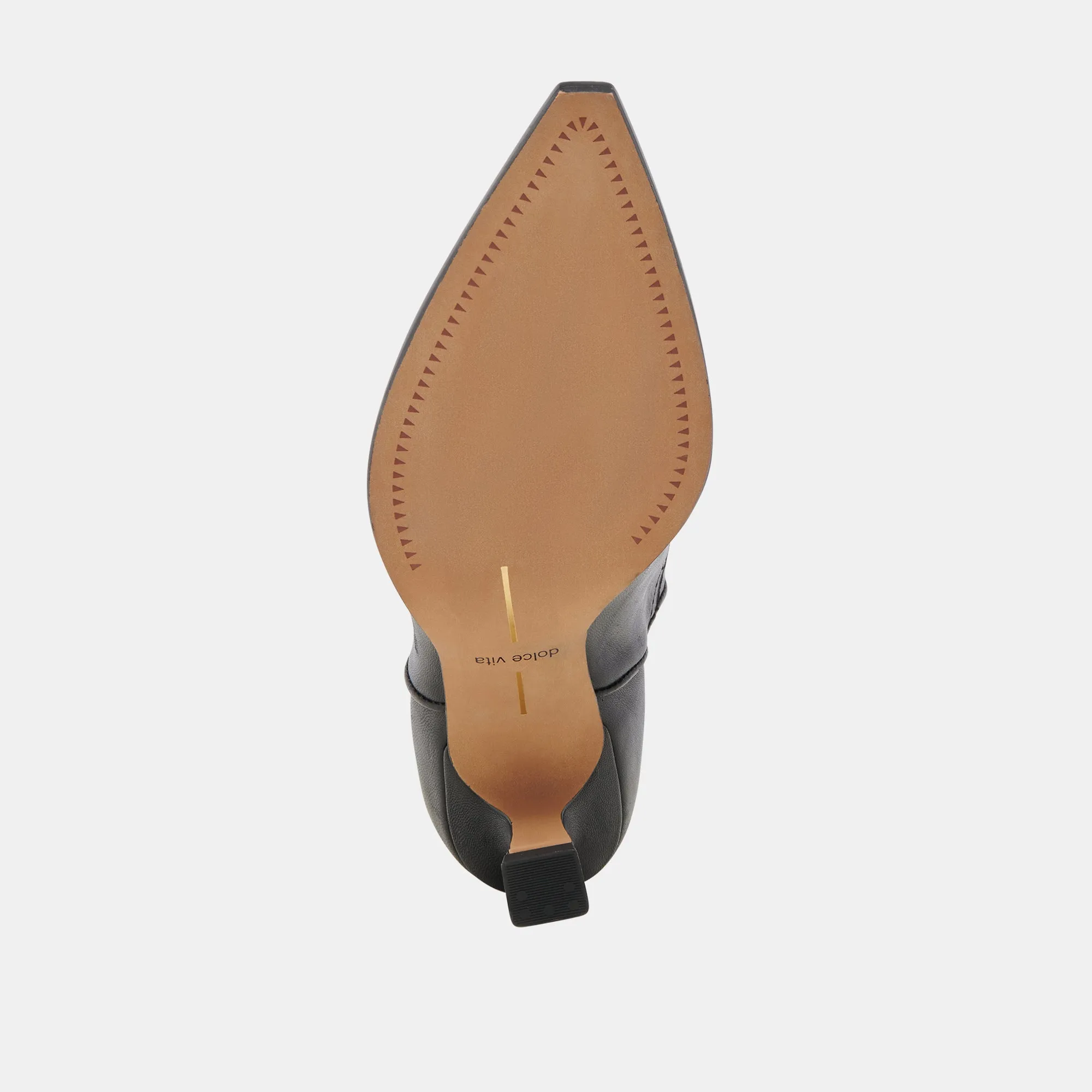 ANGEL BOOTIES BLACK LEATHER Dolce Vita