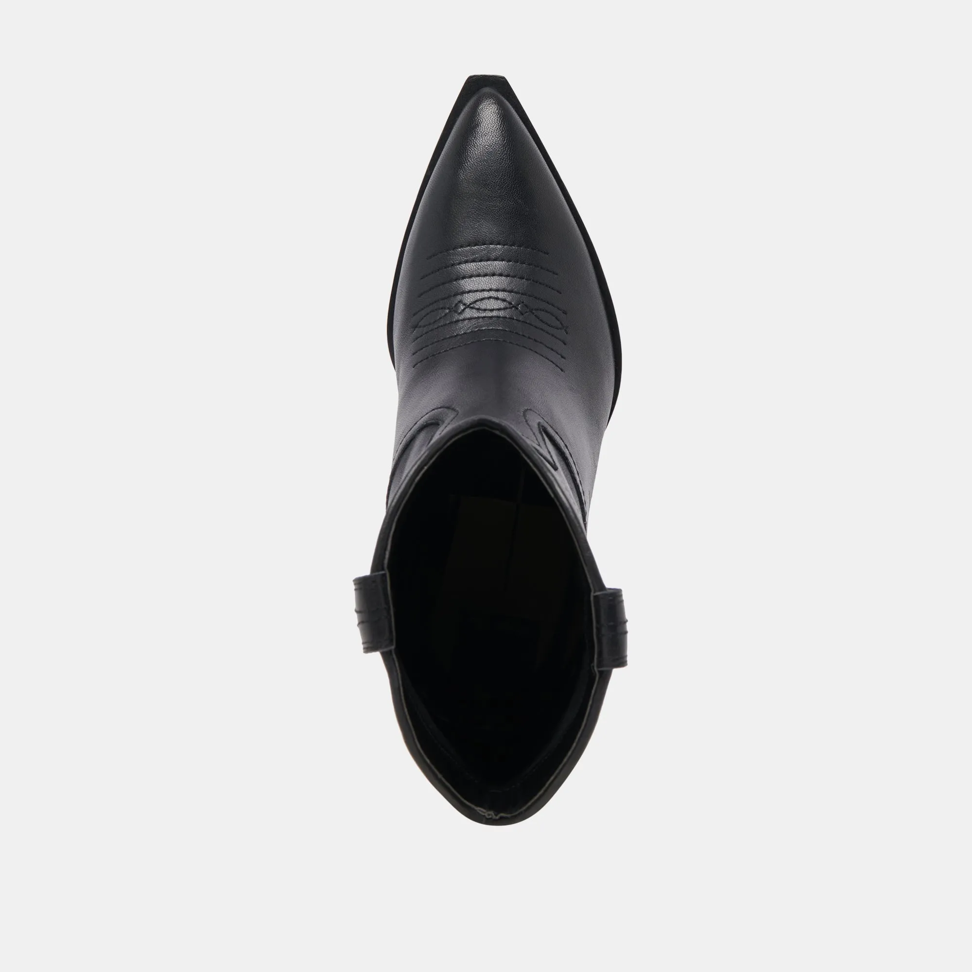 ANGEL BOOTIES BLACK LEATHER Dolce Vita