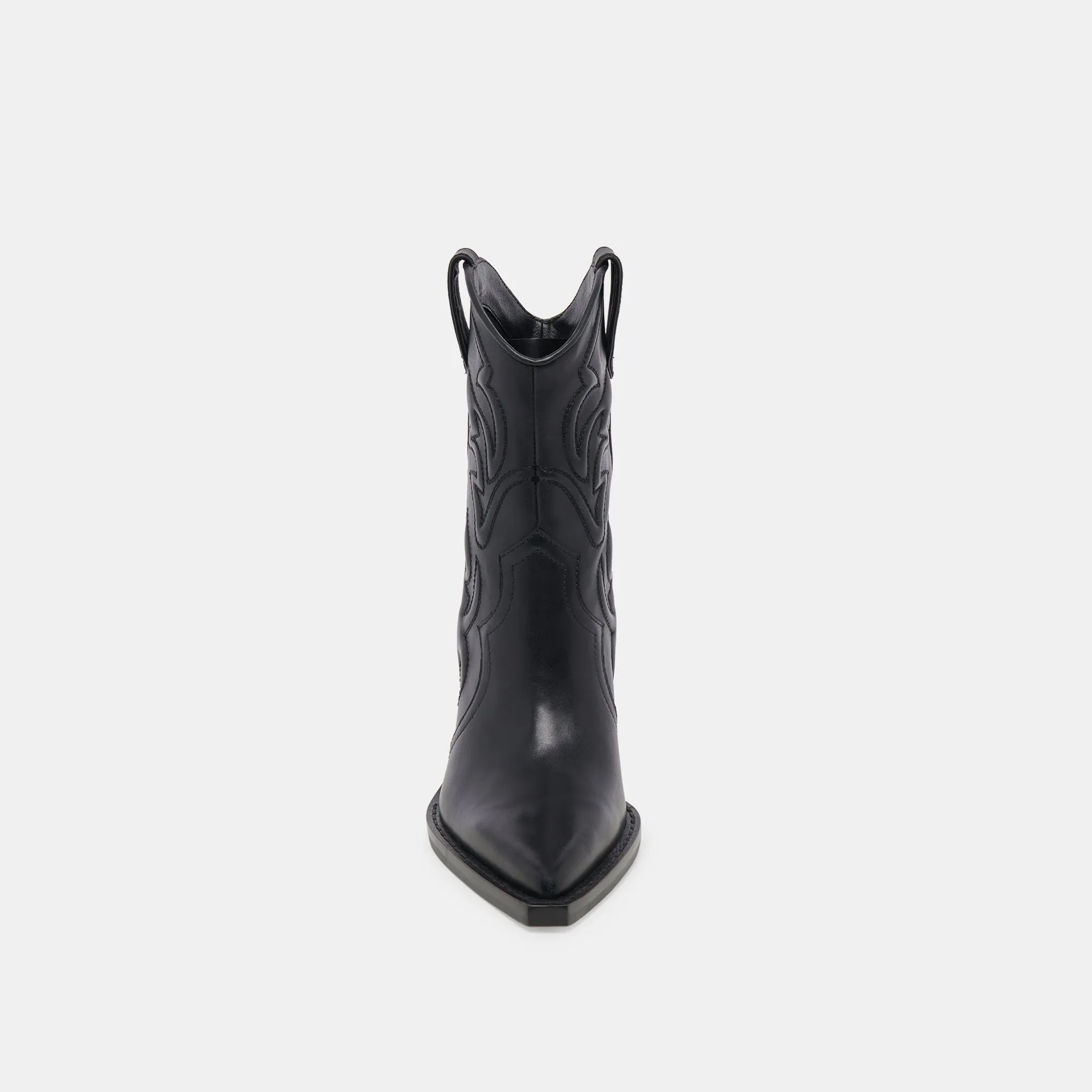 ANGEL BOOTIES BLACK LEATHER Dolce Vita