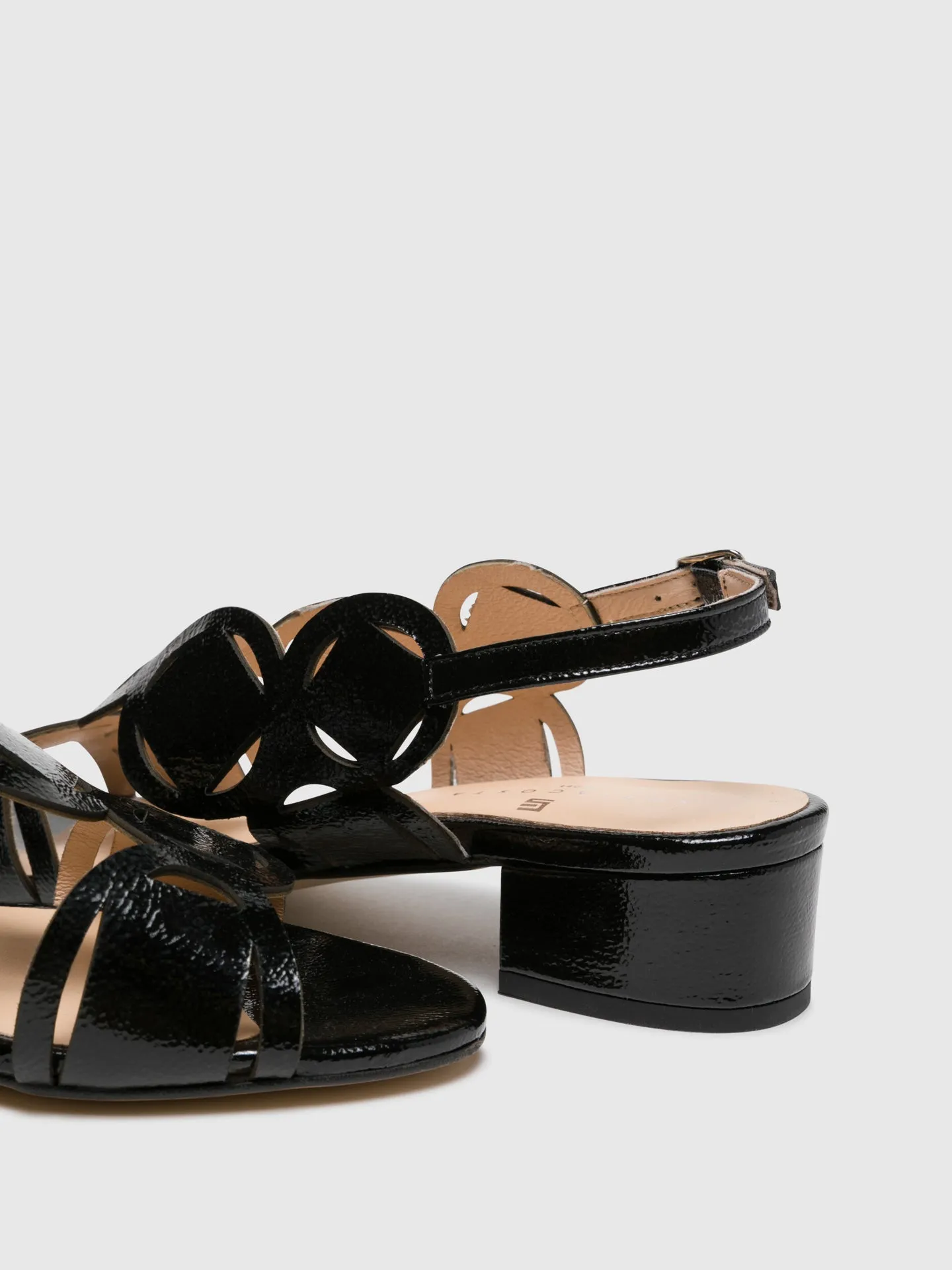 Black Buckle Sandals