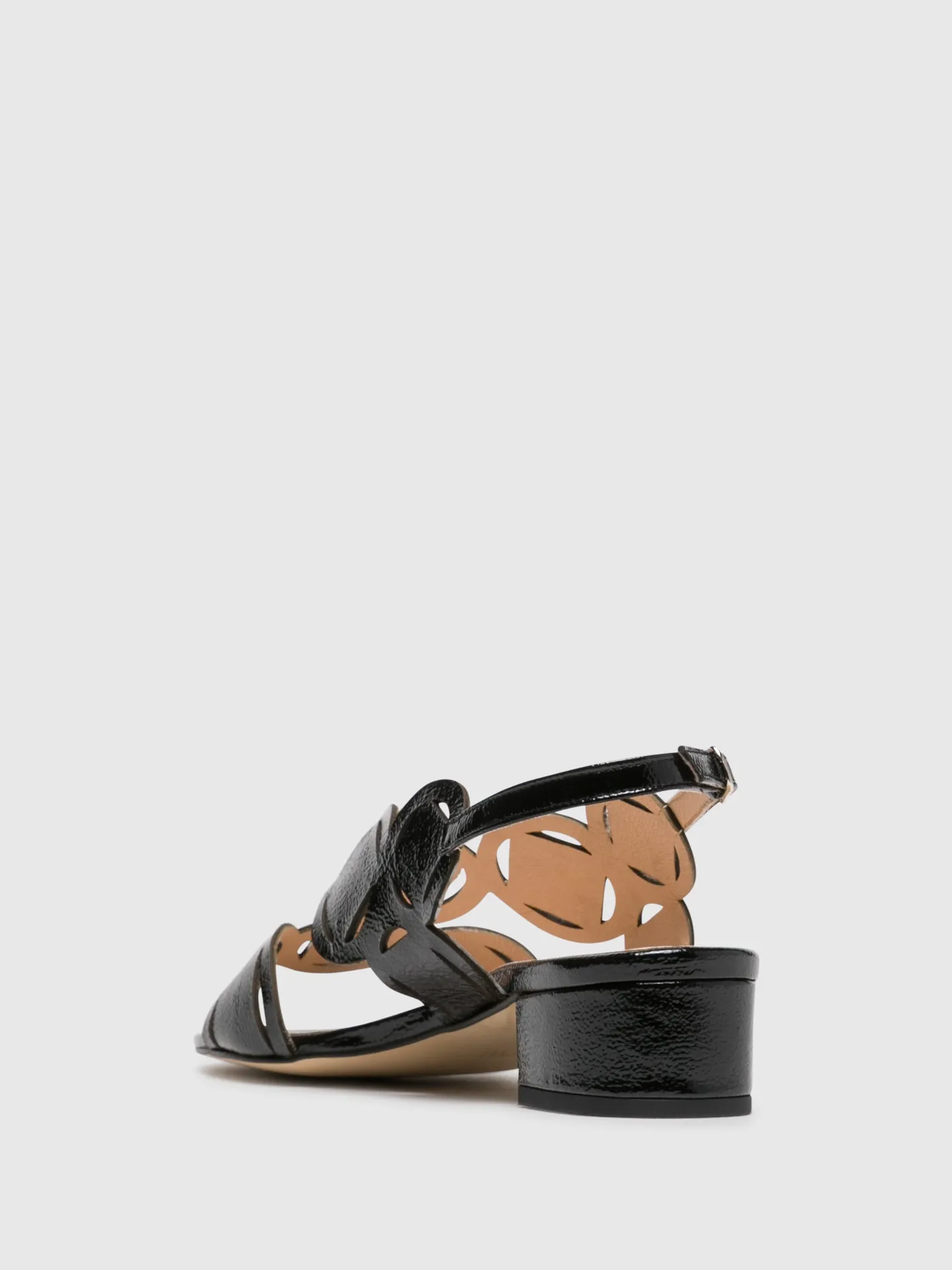 Black Buckle Sandals
