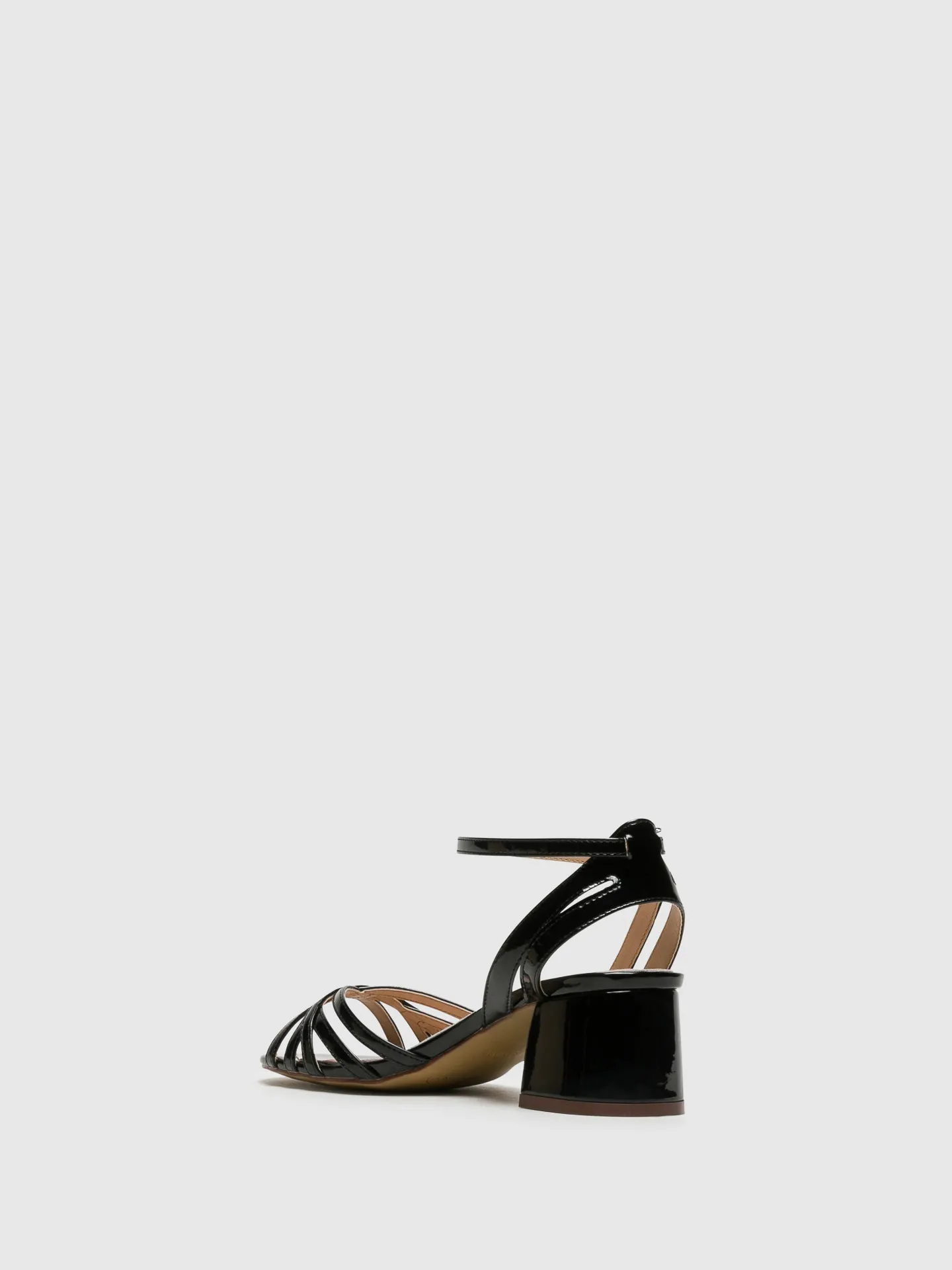 Black Sling-Back Sandals