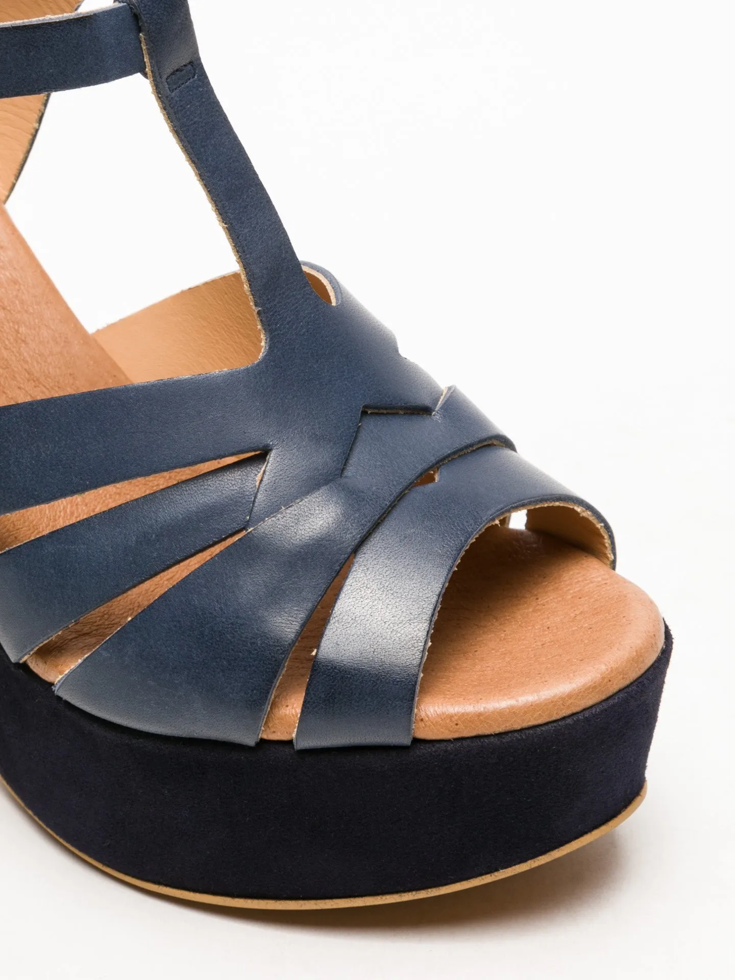 Blue Buckle Sandals