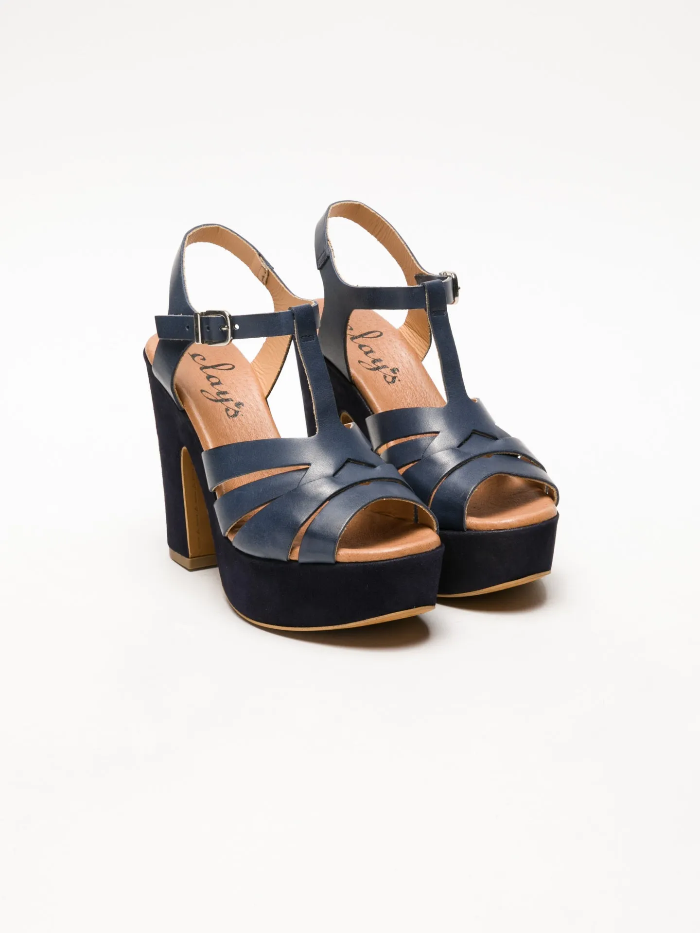 Blue Buckle Sandals