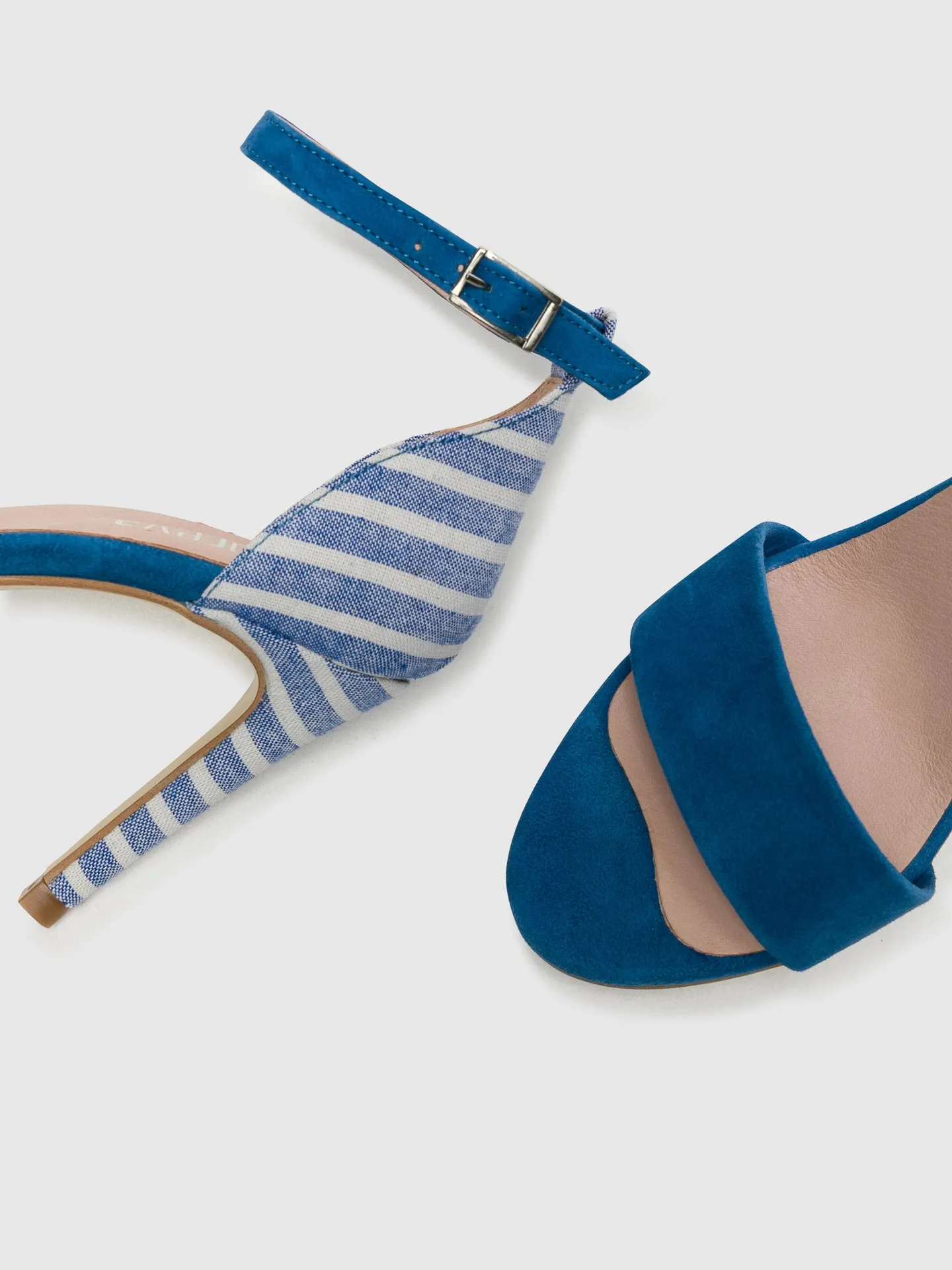 Blue Buckle Sandals