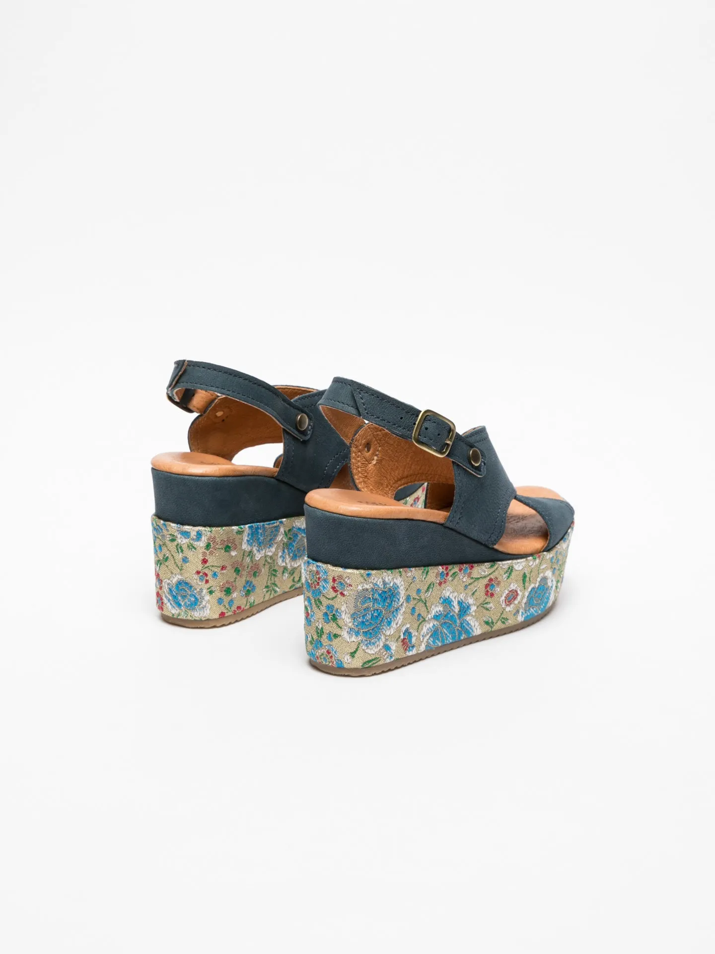 Blue Platform Sandals
