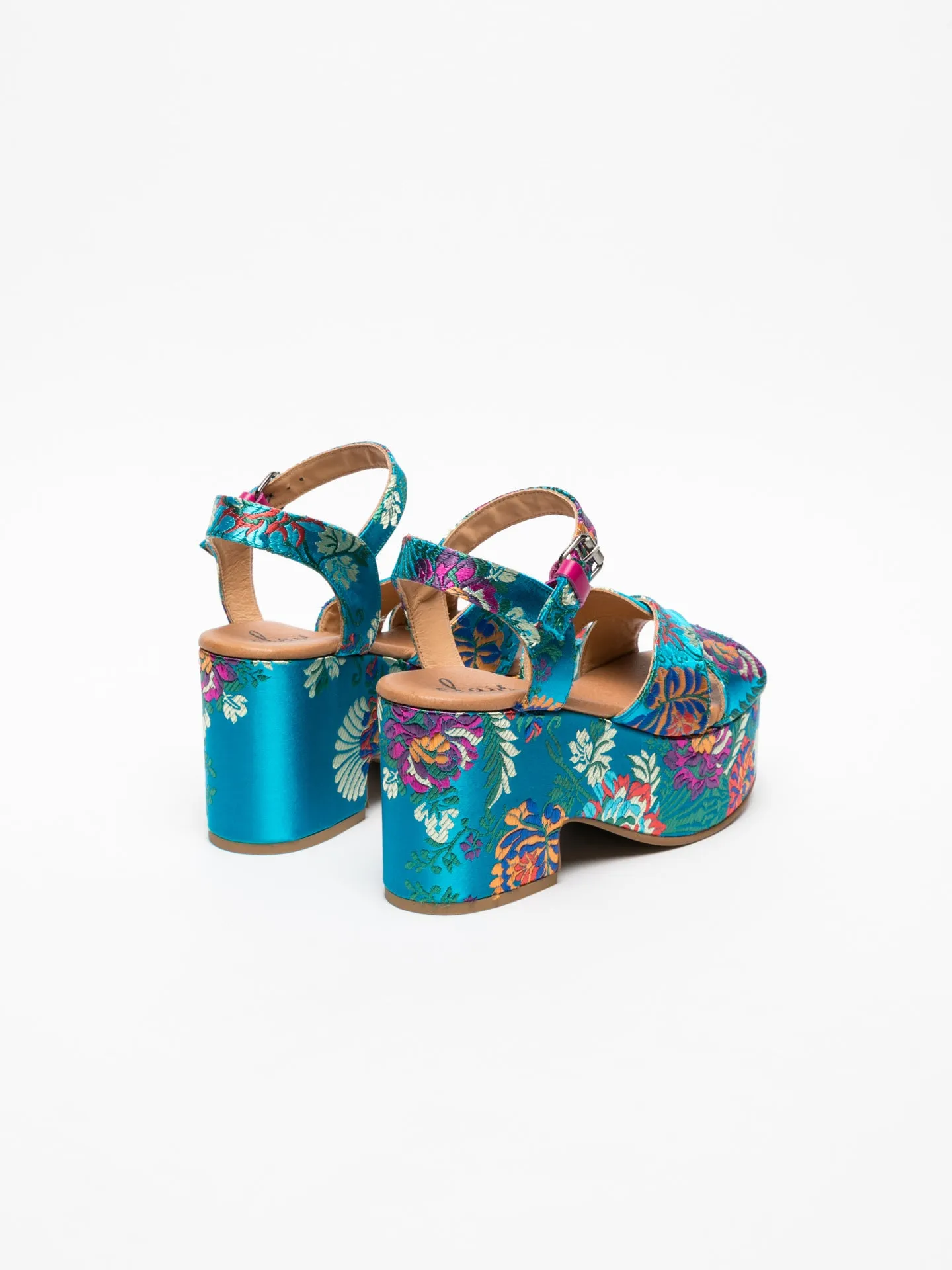 Blue Platform Sandals
