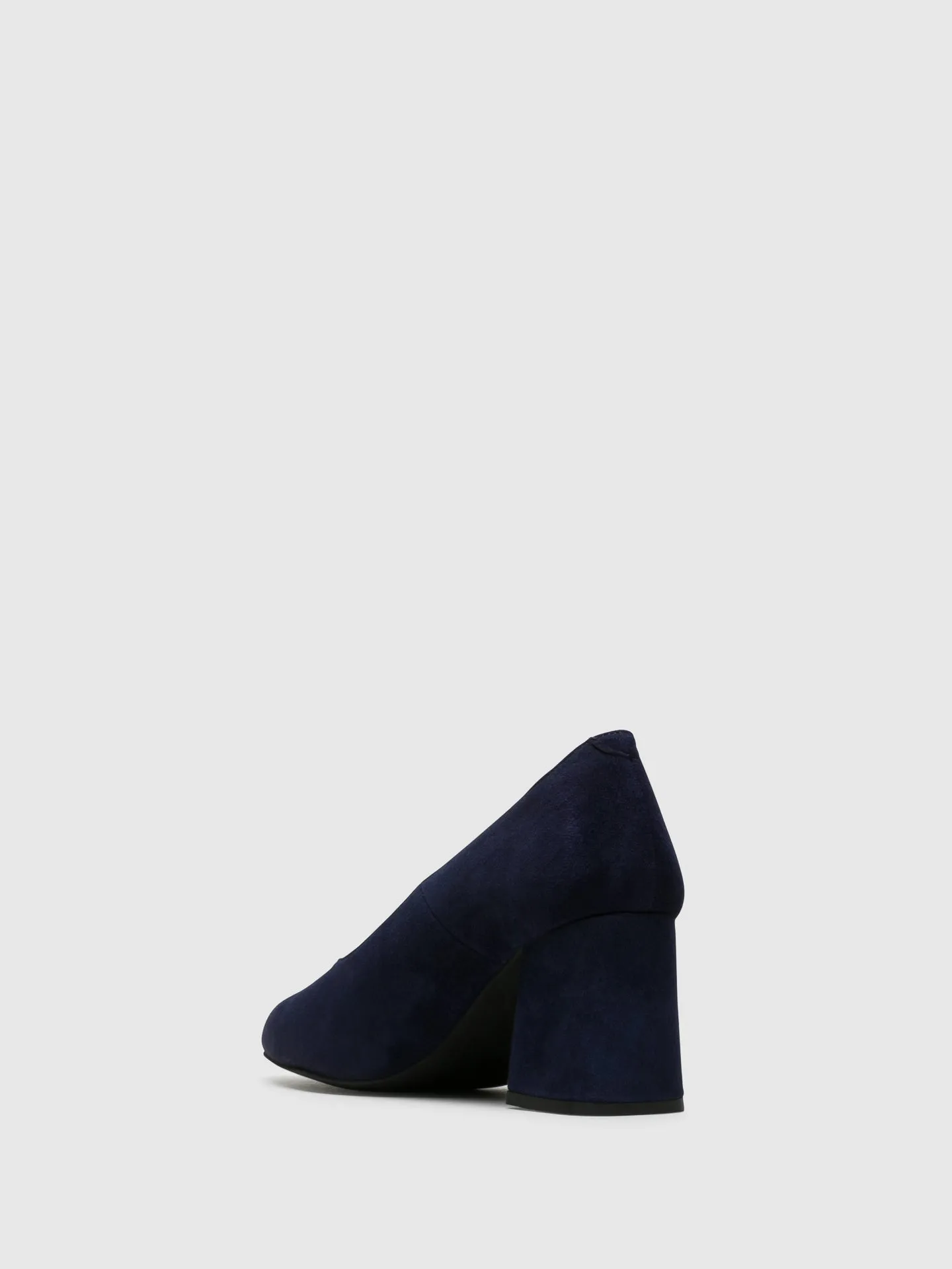 Blue Square Toe Pumps Shoes