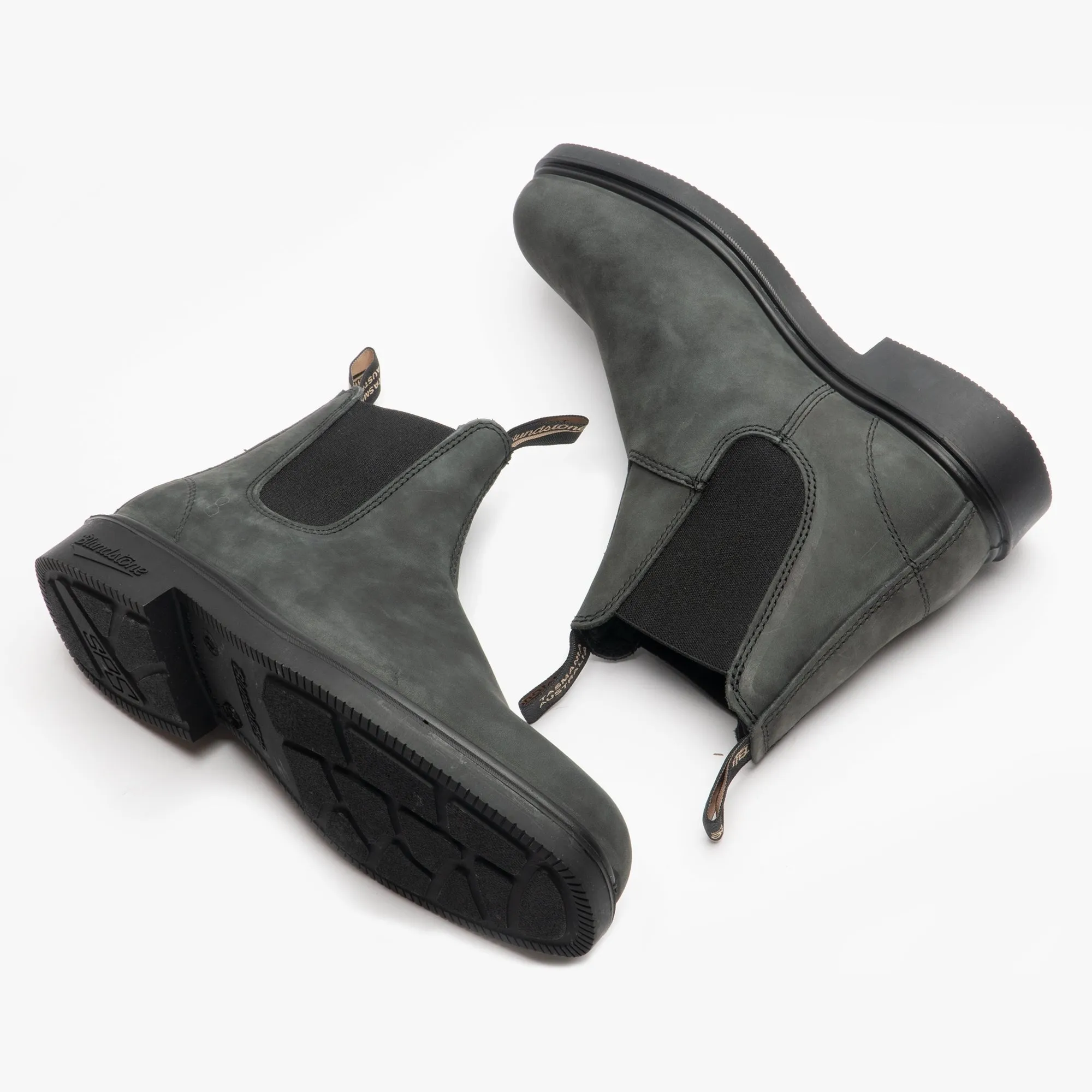 Blundstone 1308 Unisex Leather Chelsea Boots Rustic Black