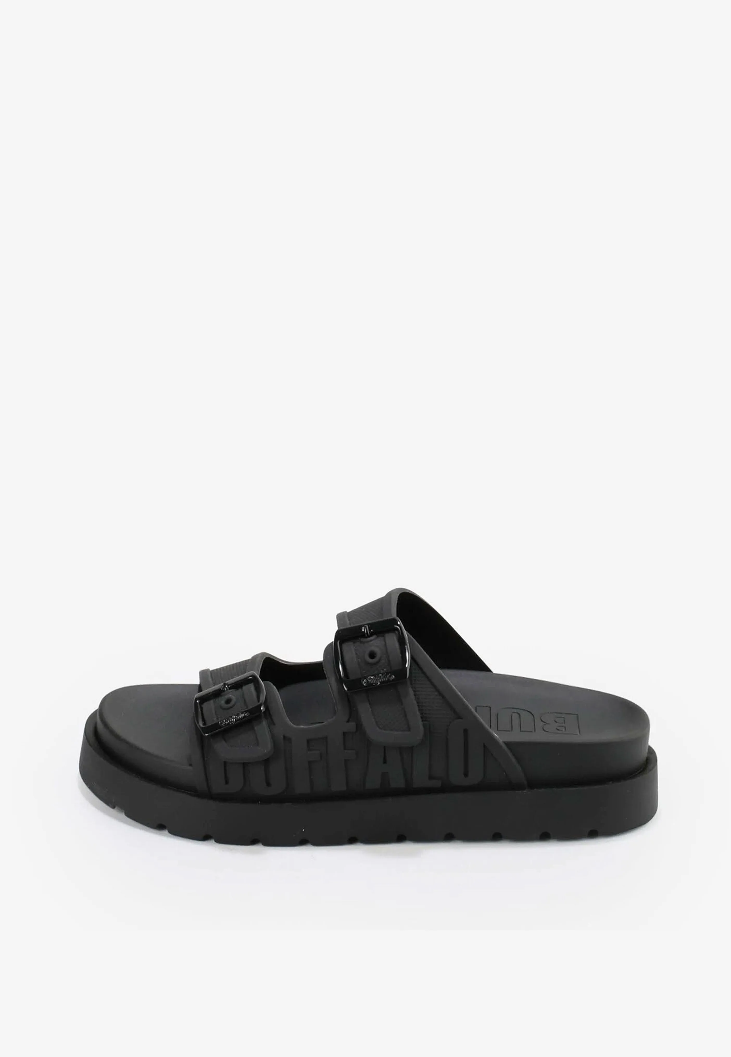 Buffalo - Eve Sol Vegan Rubber Black - Girl Slides