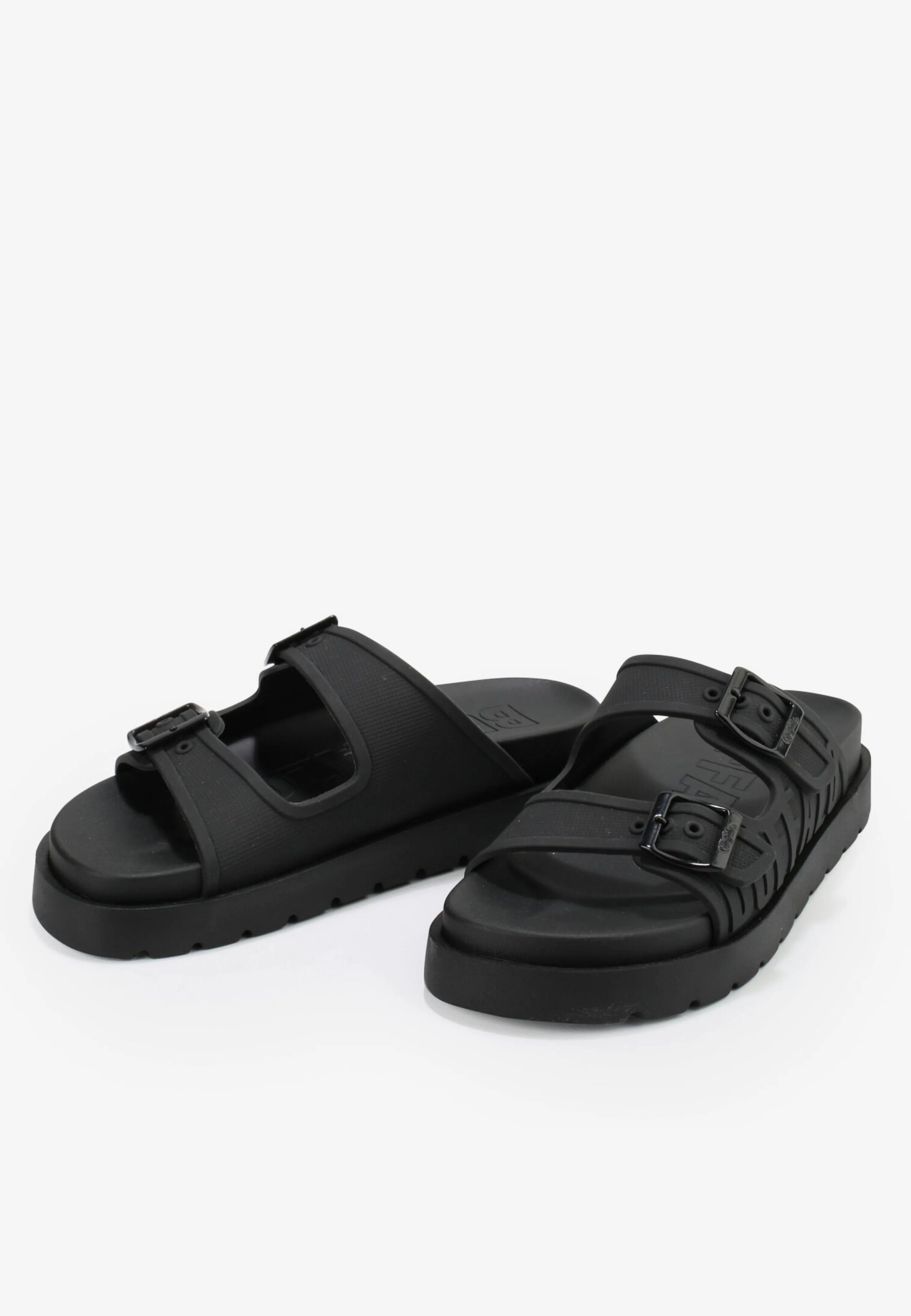 Buffalo - Eve Sol Vegan Rubber Black - Girl Slides