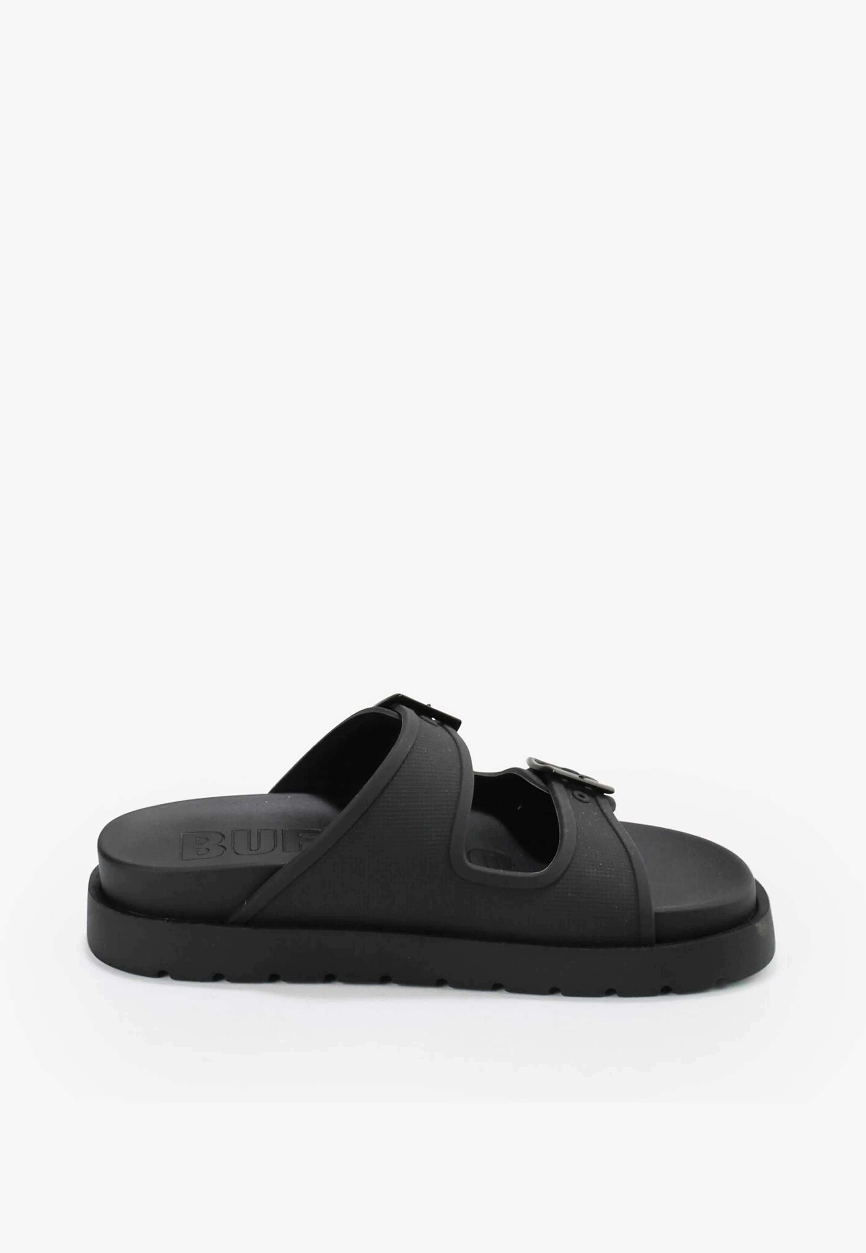 Buffalo - Eve Sol Vegan Rubber Black - Girl Slides