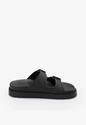 Buffalo - Eve Sol Vegan Rubber Black - Girl Slides