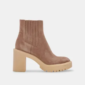 CASTER H2O BOOTIES MUSHROOM SUEDE Dolce Vita