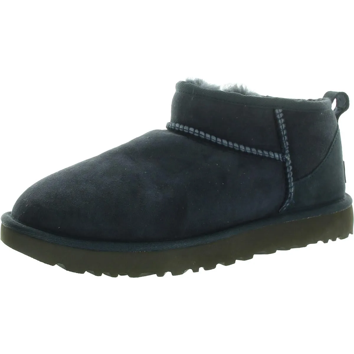 Classic Ultra Mini Womens Suede Ankle Bootie Slippers