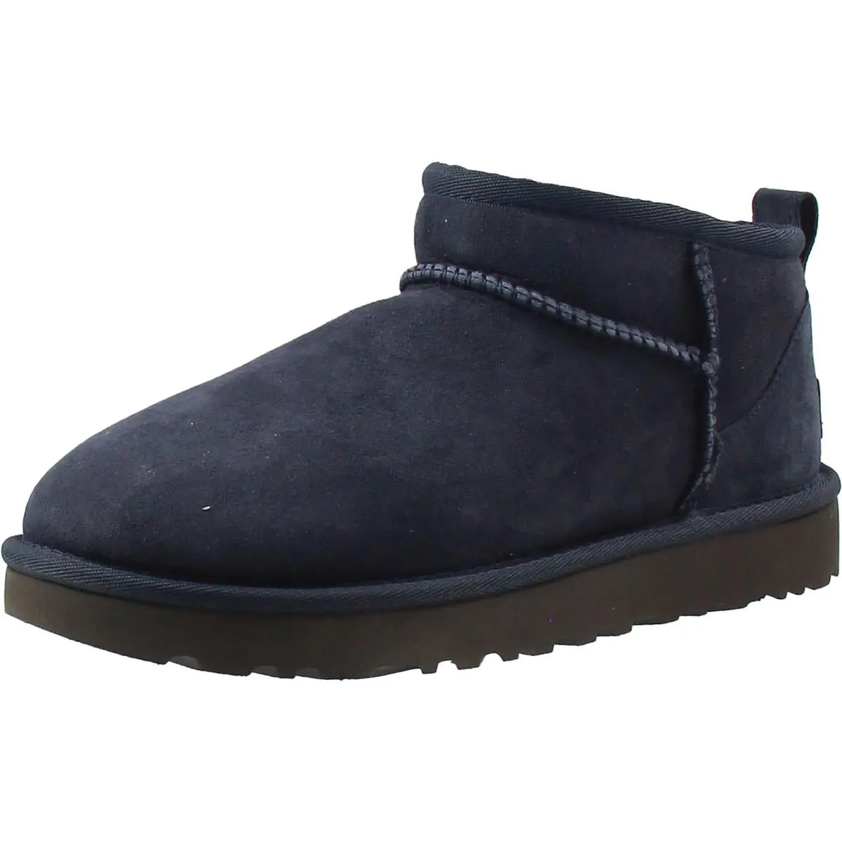Classic Ultra Mini Womens Suede Ankle Bootie Slippers