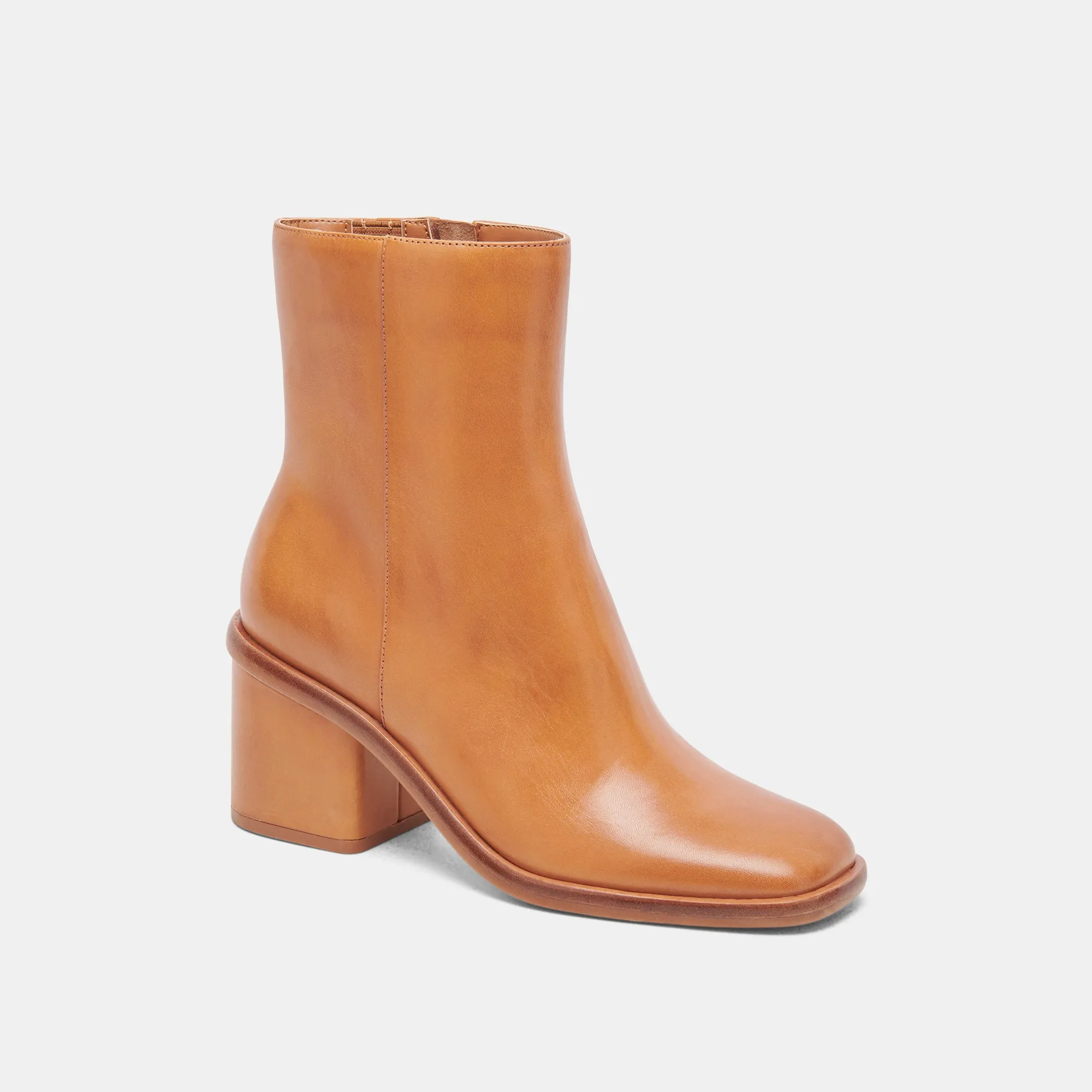 DAPPER BOOTIES TAN LEATHER Dolce Vita