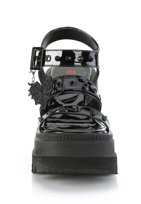 DemoniaCult - Shaker 13 Black - Girl Sandals