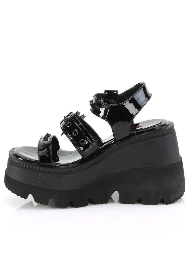 DemoniaCult - Shaker 13 Black - Girl Sandals