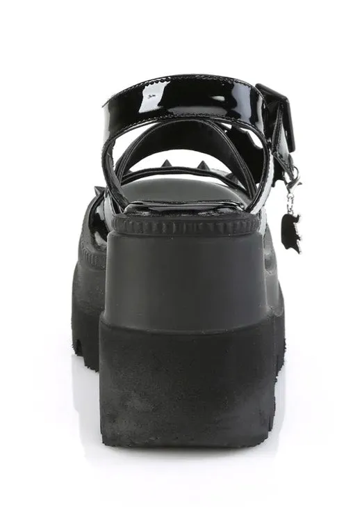 DemoniaCult - Shaker 13 Black - Girl Sandals