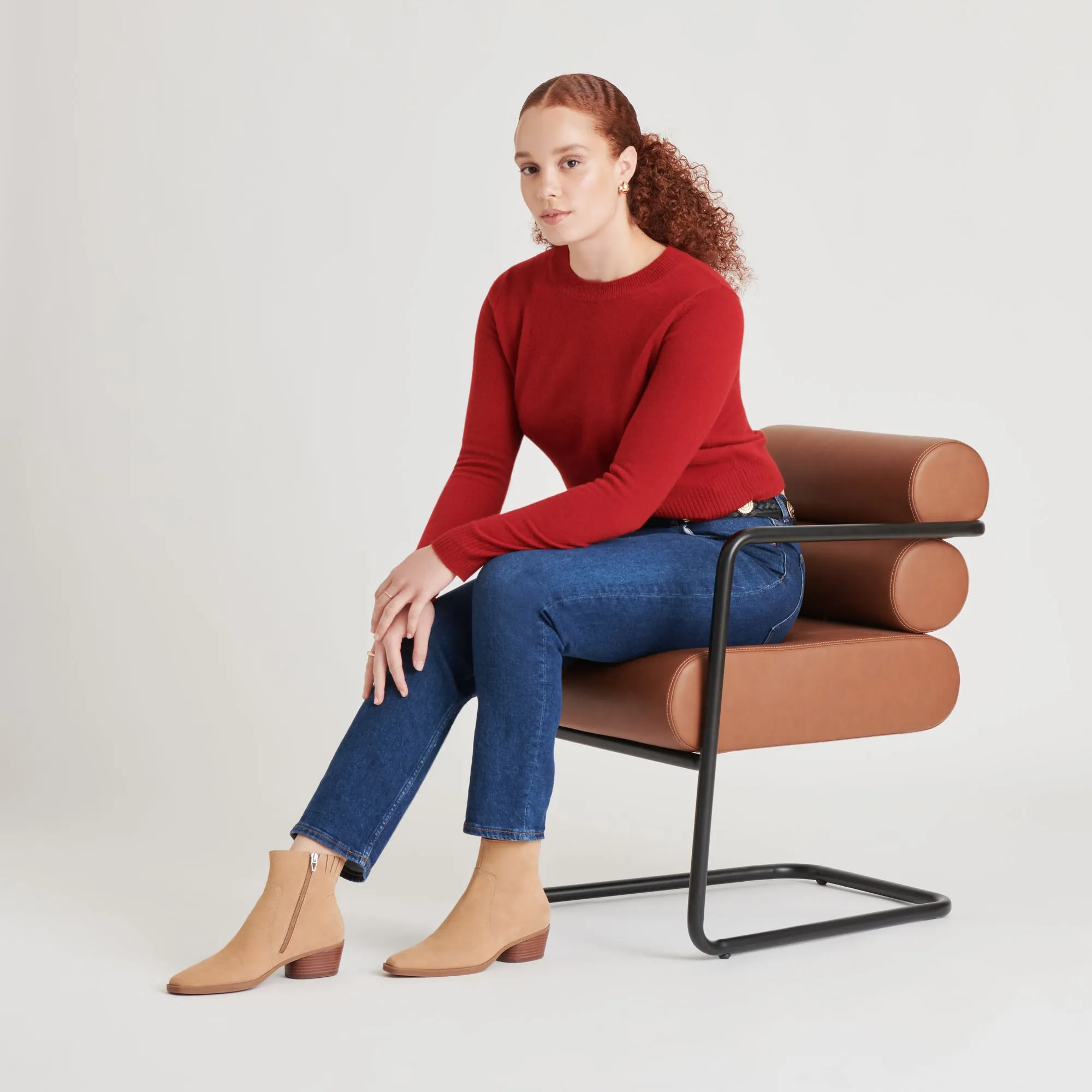 FAHARI H2O BOOTIES CAMEL SUEDE Dolce Vita