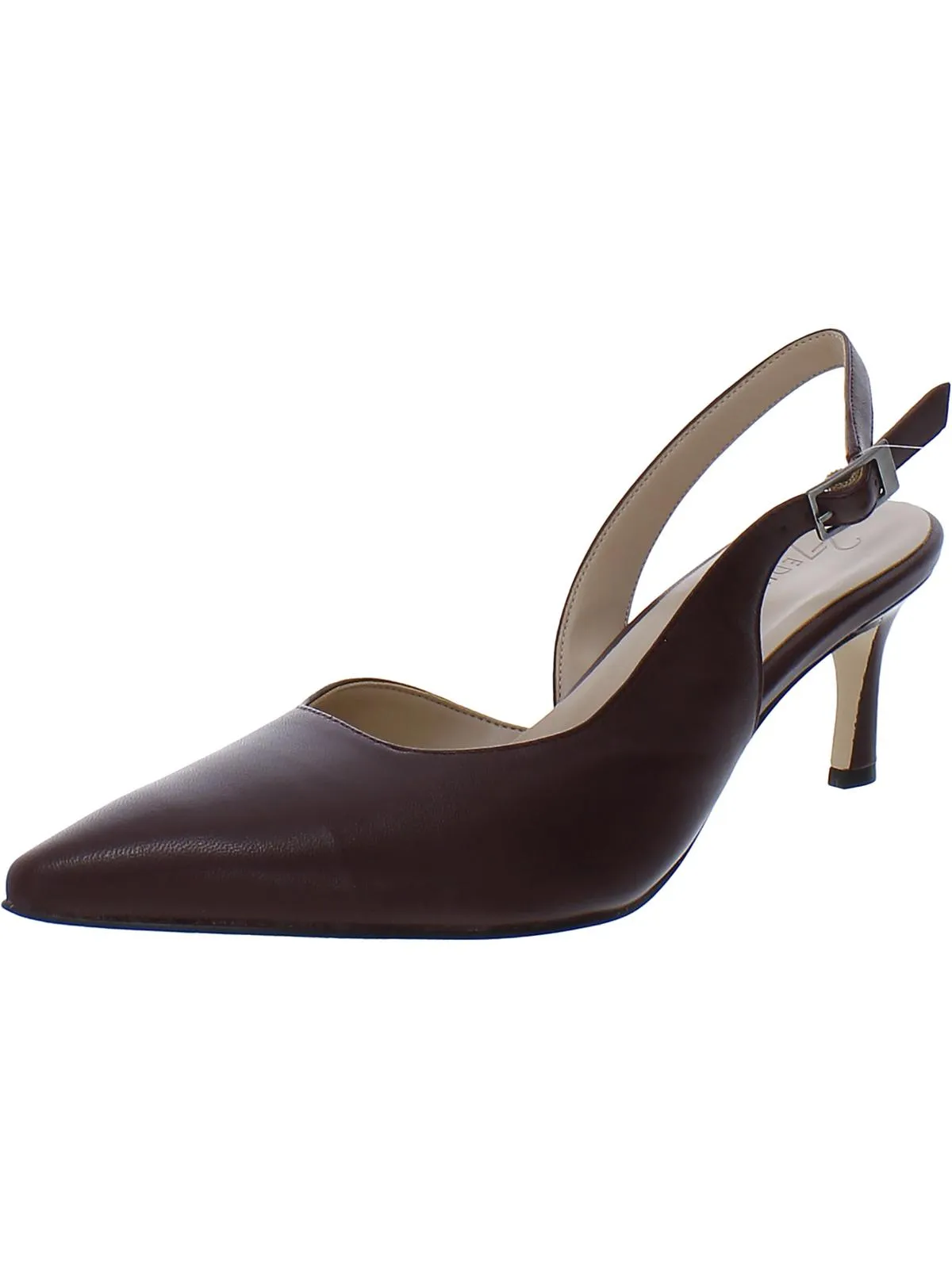 Felicia Womens Leather Slingback Pumps