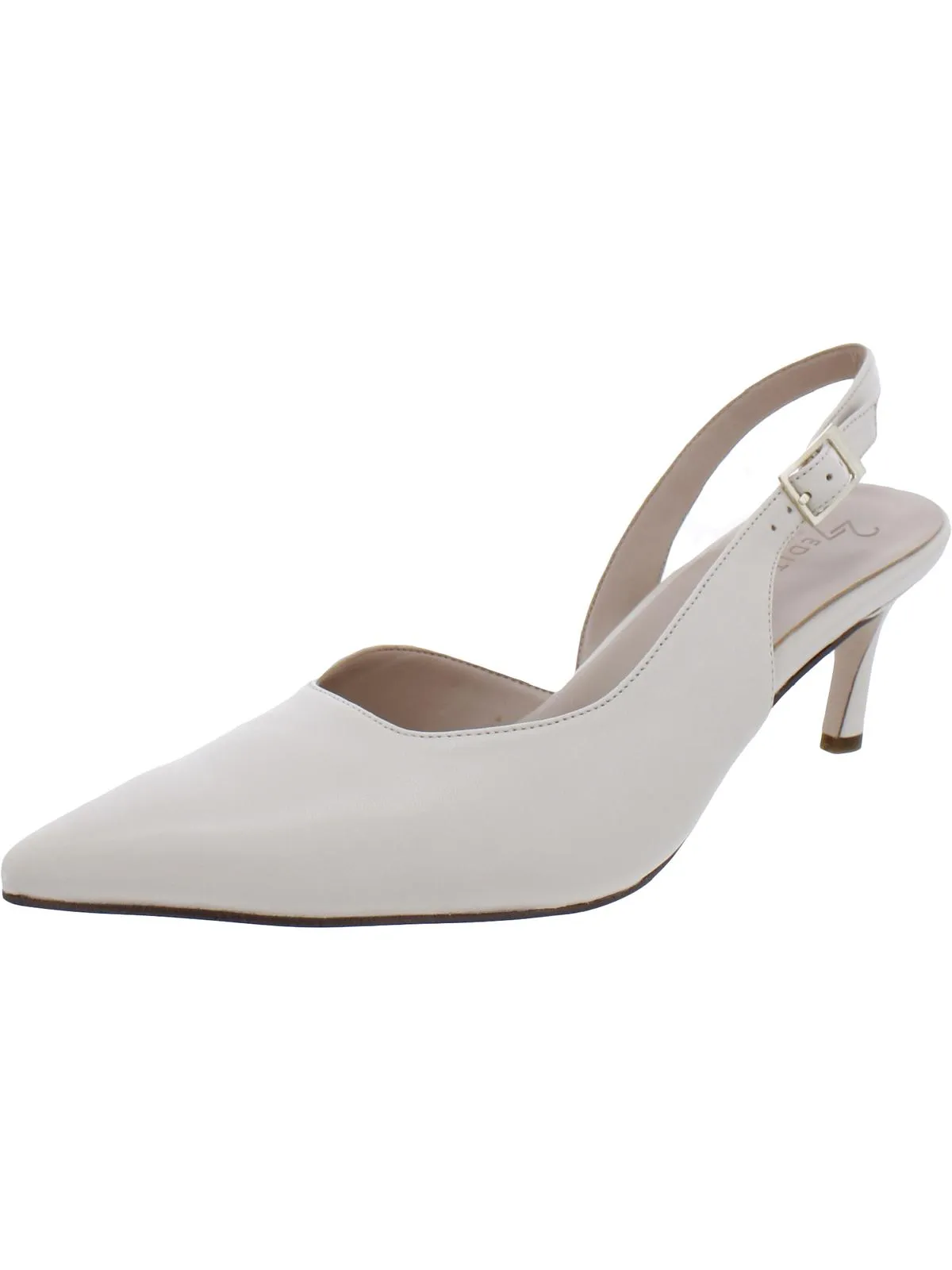 Felicia Womens Leather Slingback Pumps