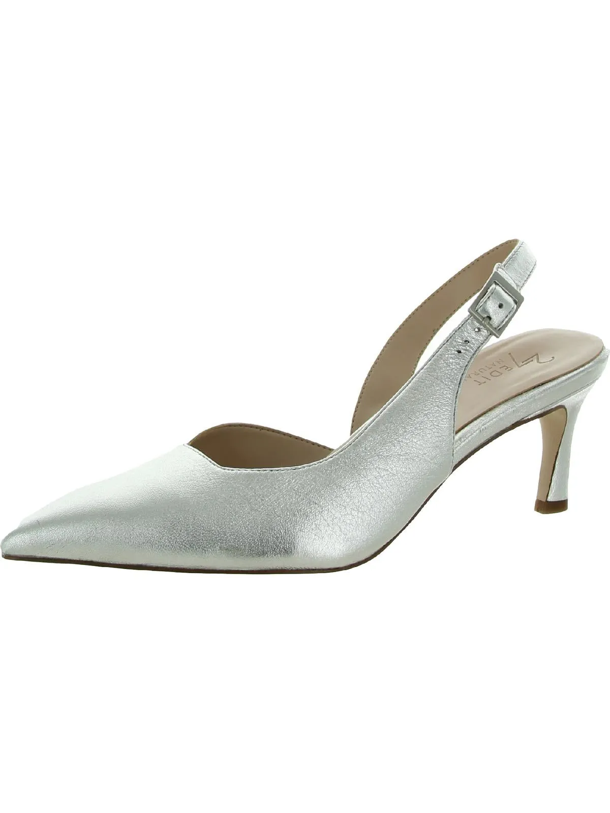 Felicia Womens Leather Slingback Pumps