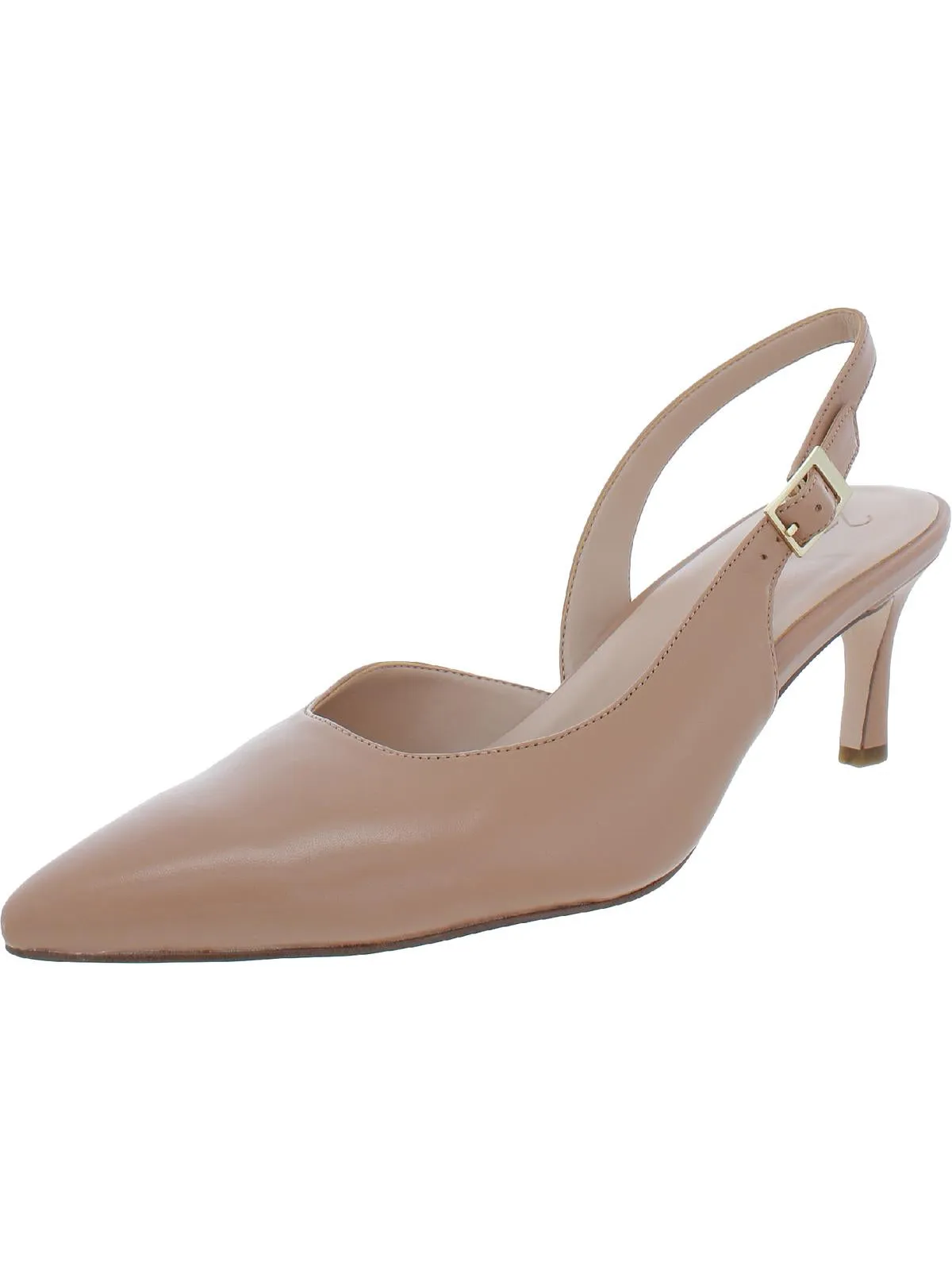 Felicia Womens Leather Slingback Pumps