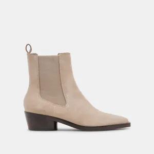 FOSTER BOOTIES TAUPE SUEDE Dolce Vita