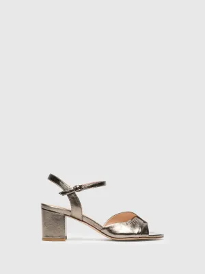 Gold Ankle Strap Sandals