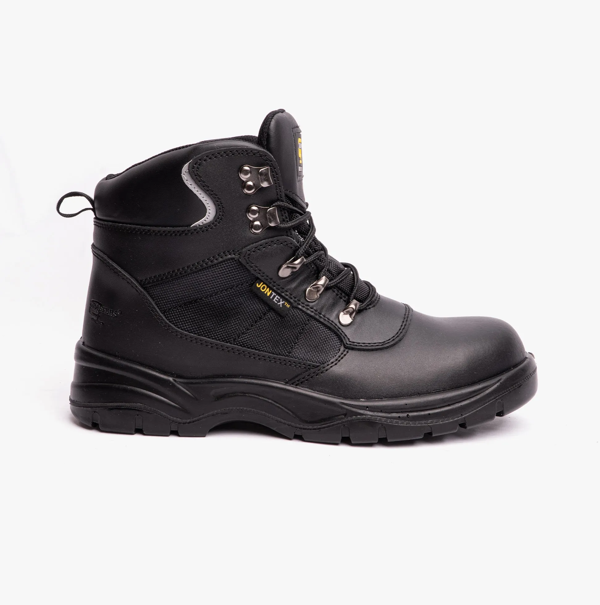 Grafters M161A Unisex Leather Safety Boots Black