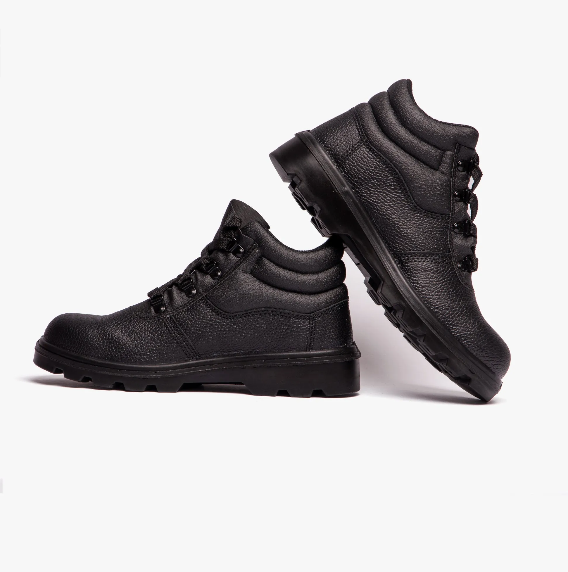 Grafters M240A Unisex Leather Safety Boots Black