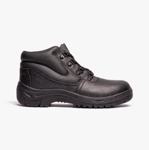 Grafters M5501A Unisex Leather Safety Boots Black