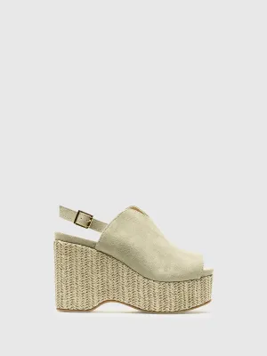 Gray Platform Mules