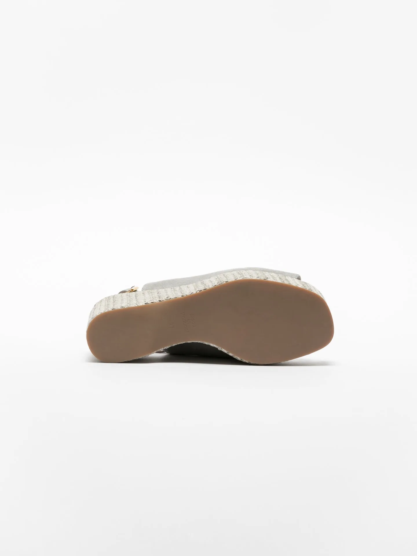Gray Platform Mules