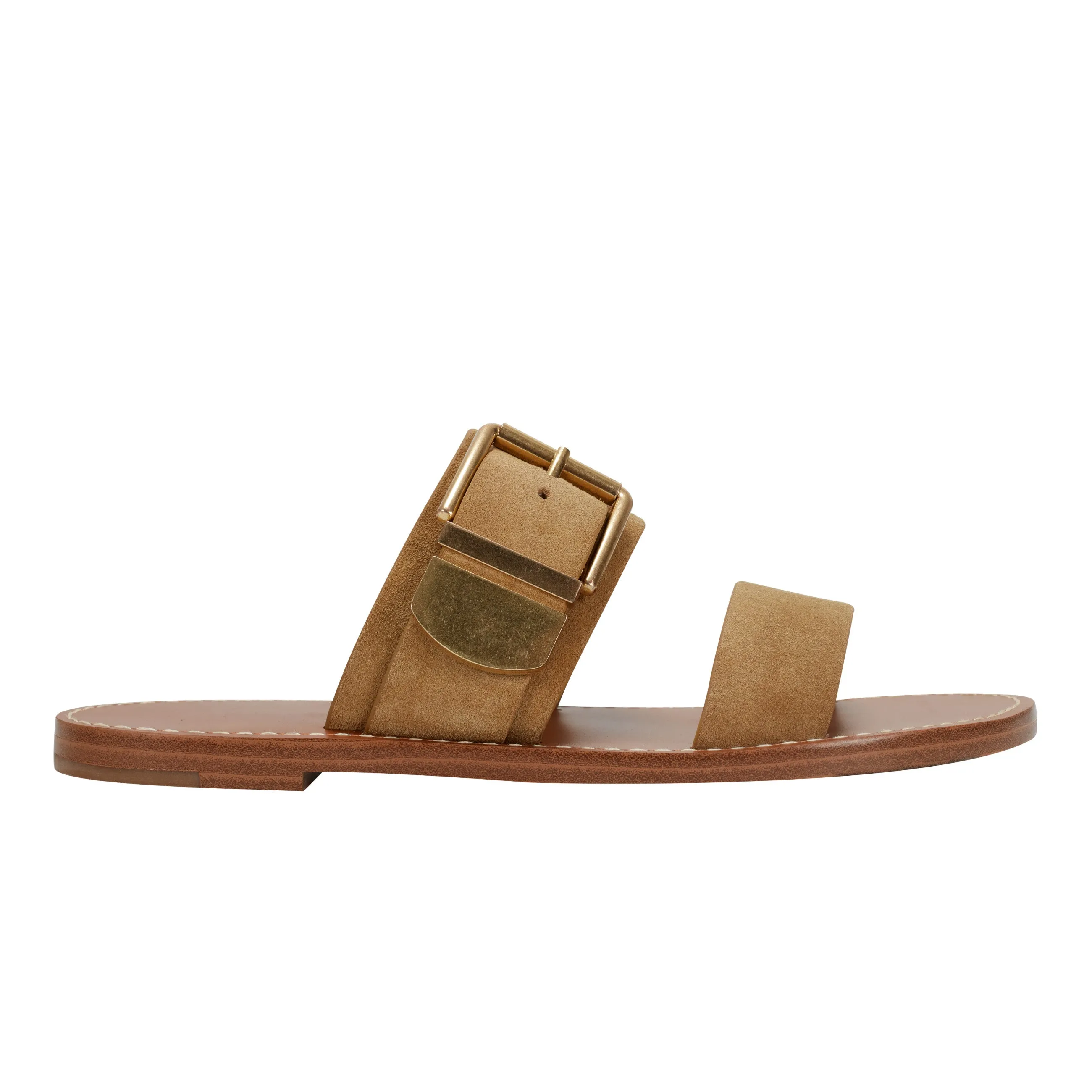 Hallyn Flat Slide Sandal -MARC FISHER
