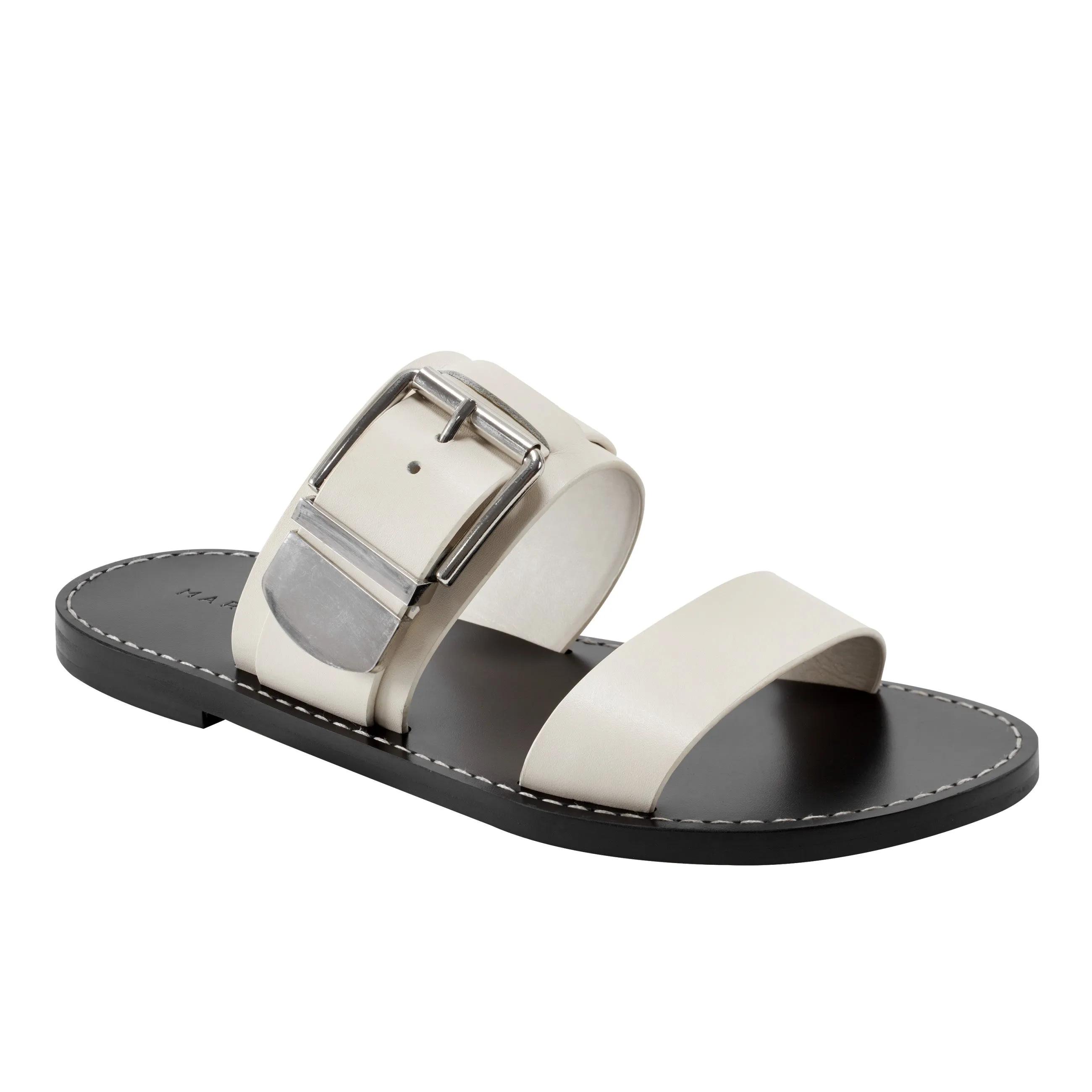 Hallyn Flat Slide Sandal -MARC FISHER