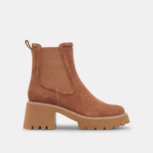 HAWK H20 BOOTIES CHESTNUT SUEDE Dolce Vita