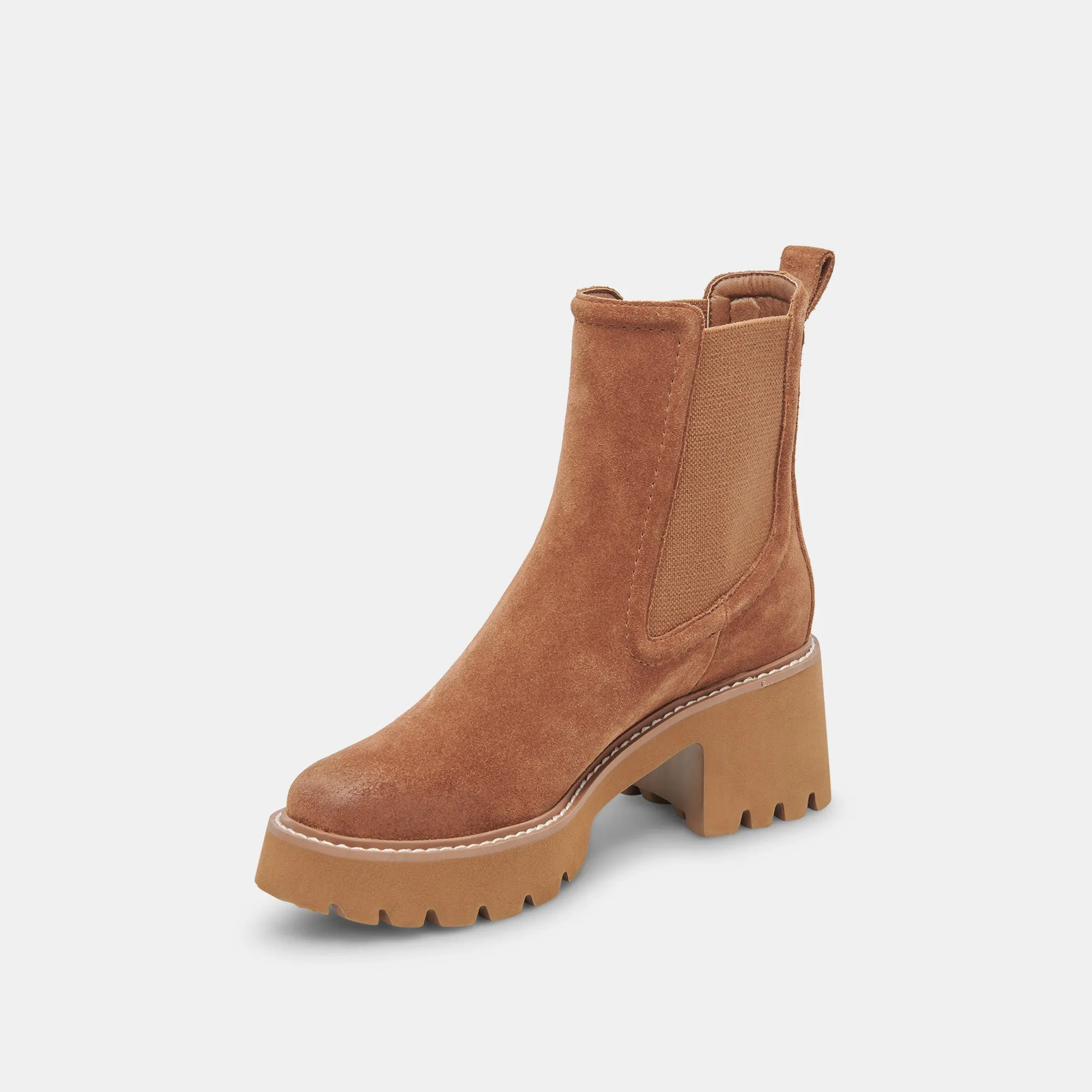 HAWK H20 BOOTIES CHESTNUT SUEDE Dolce Vita