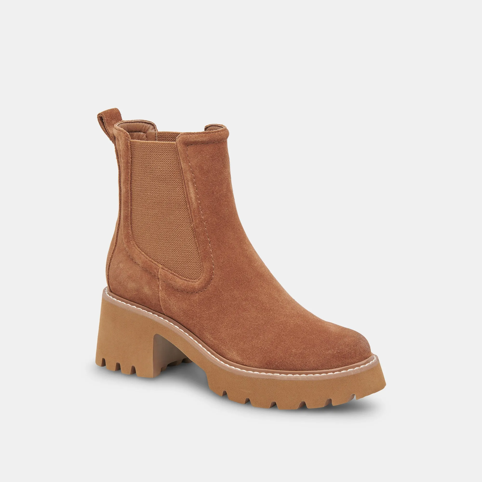 HAWK H20 BOOTIES CHESTNUT SUEDE Dolce Vita