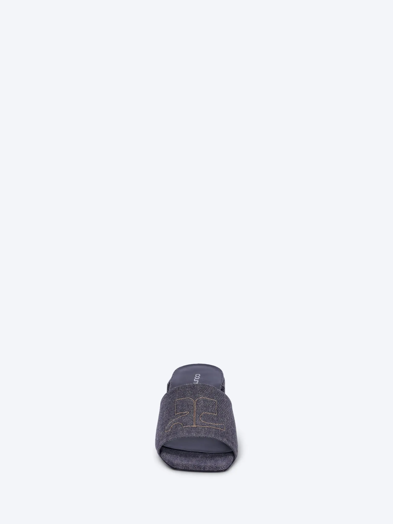 Heritage shadow denim slides