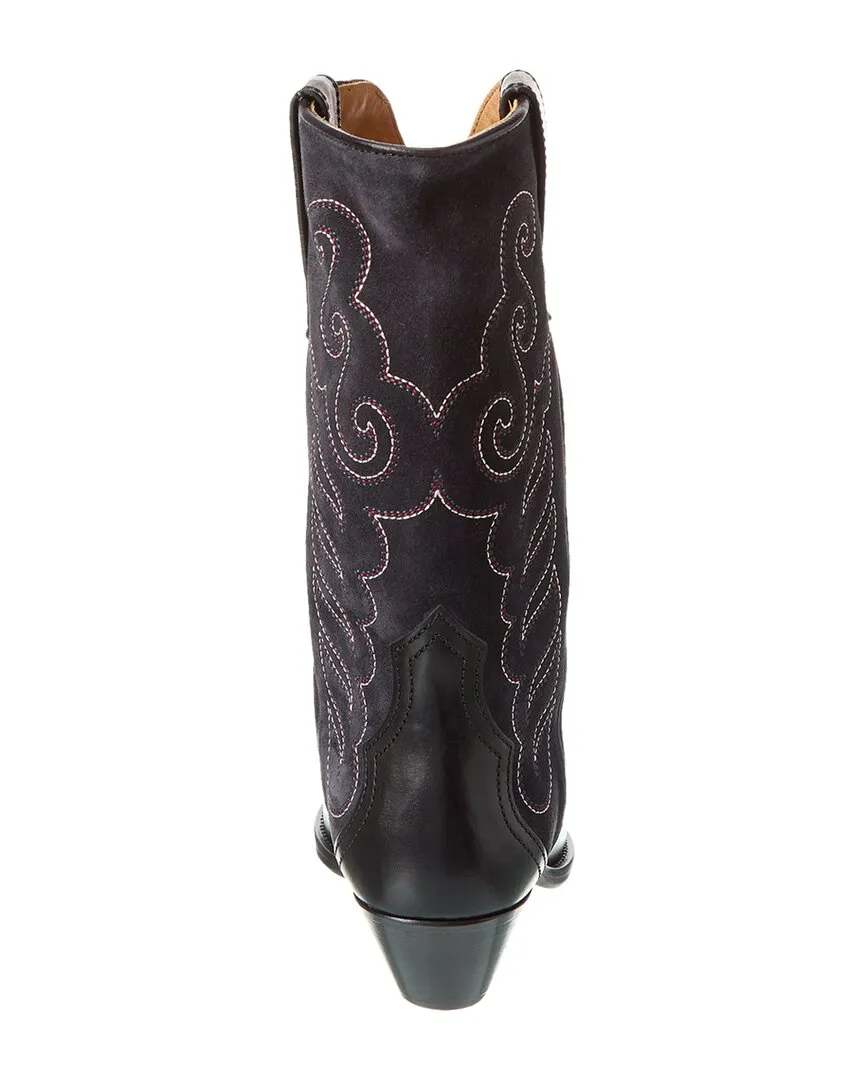 Isabel Marant Duerto Leather & Suede Cowboy Boot