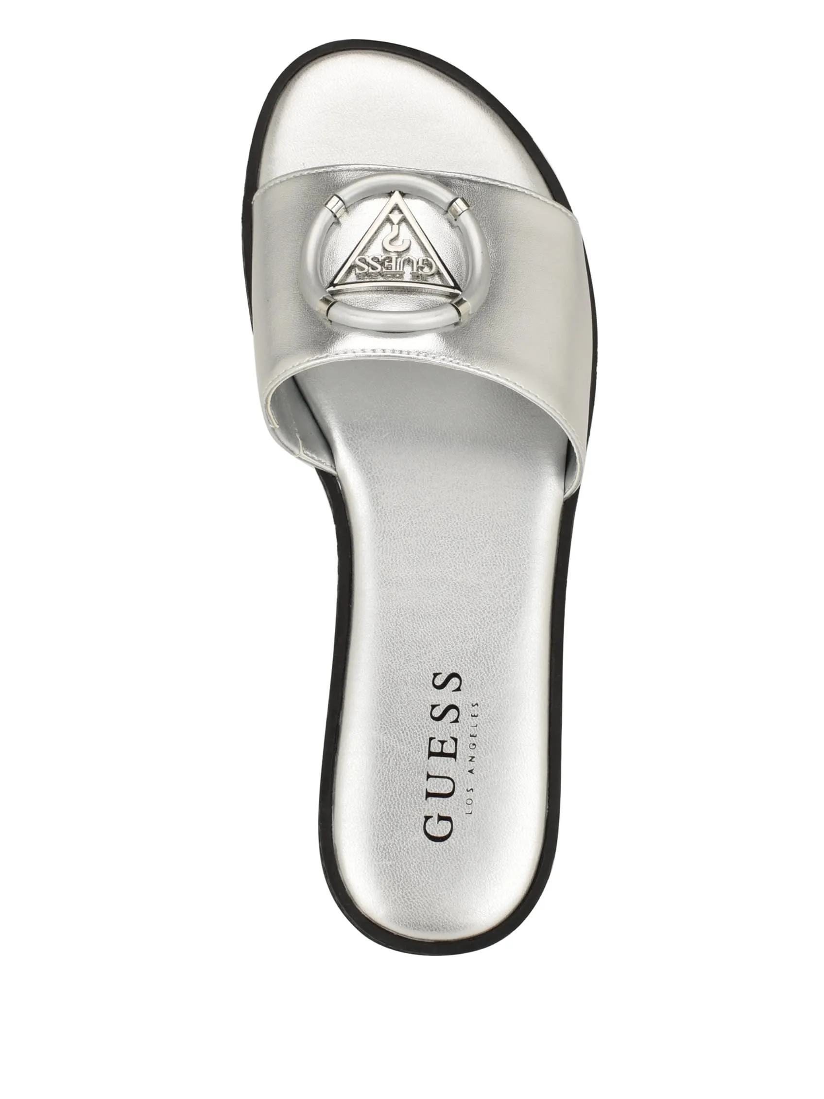 Magnify Faux-Leather Beach Slides