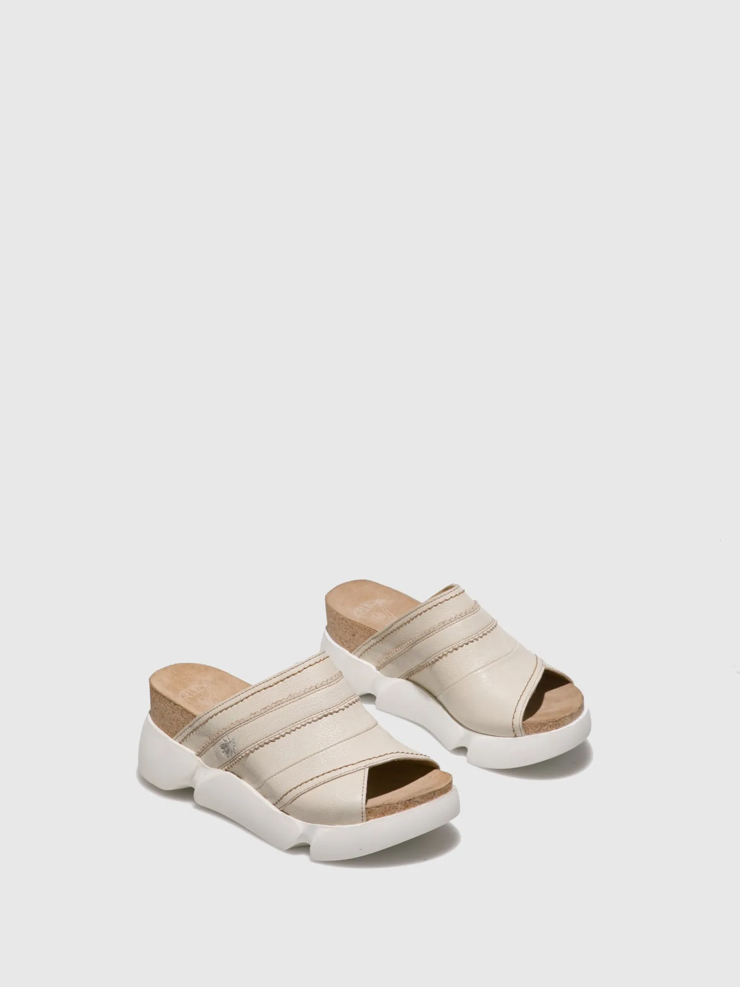 Open Toe Mules SUZE582FLY White
