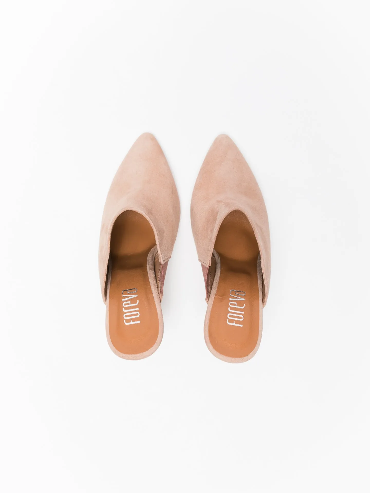 Pink Pointed Toe Mules