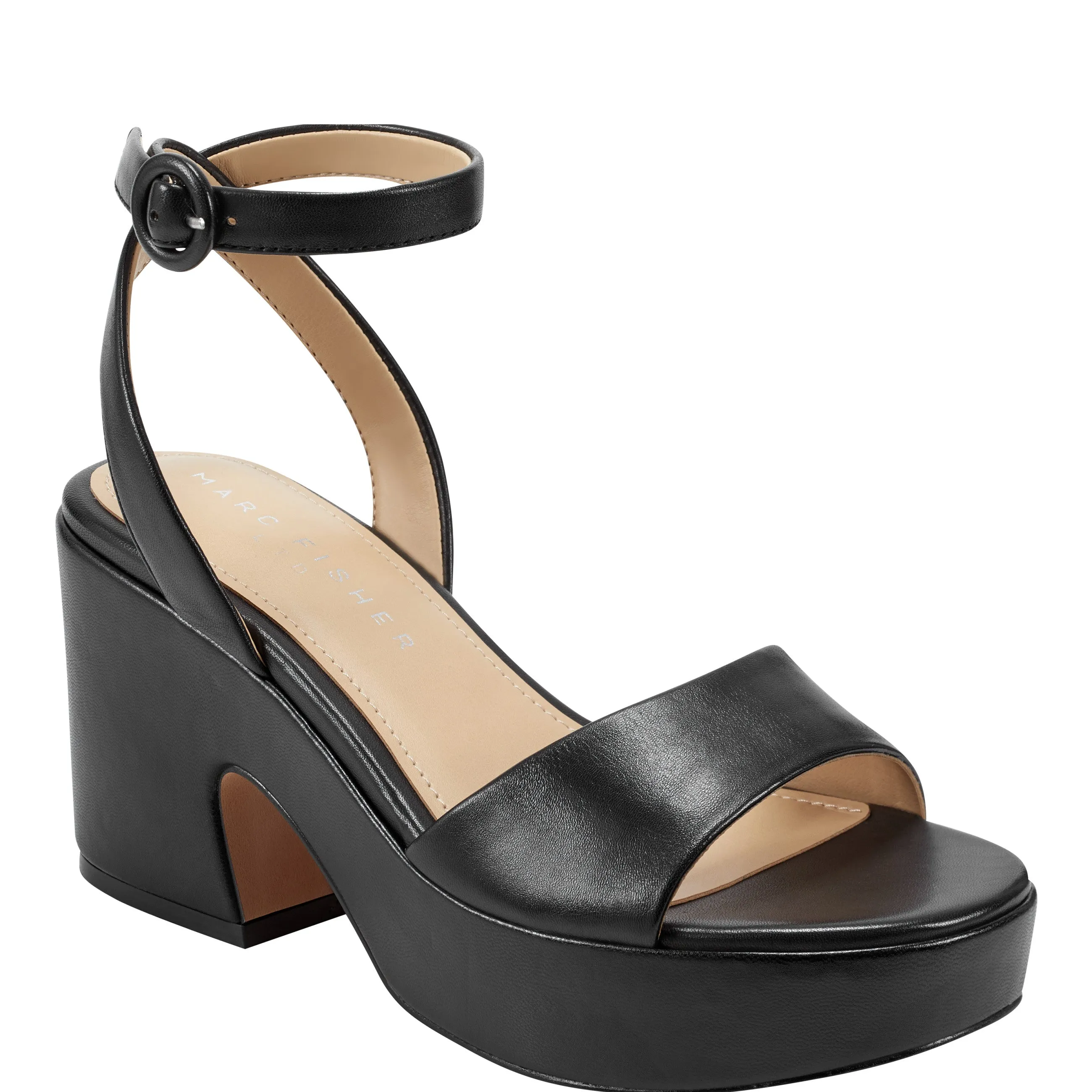 Razza Block Heel Platform Sandal -MARC FISHER