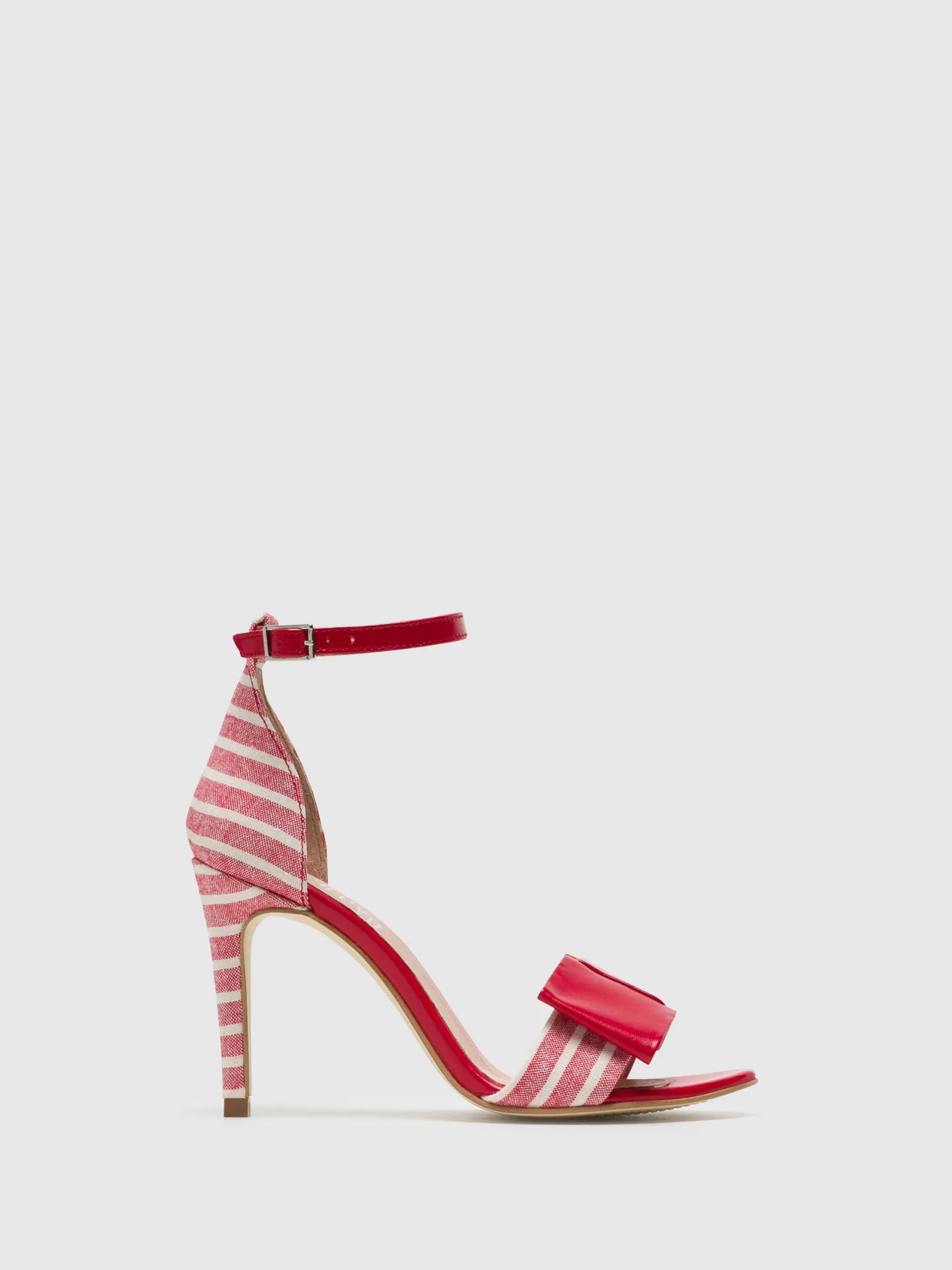 Red Buckle Sandals