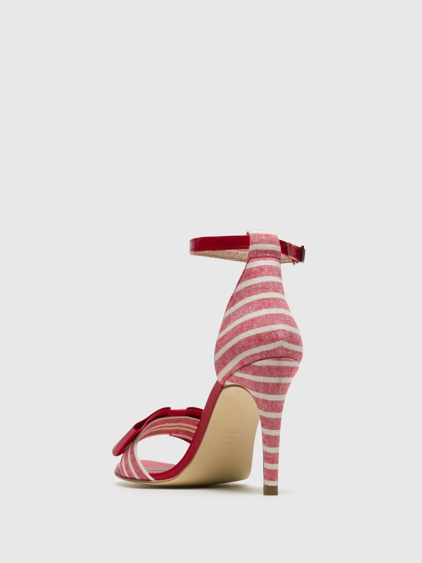 Red Buckle Sandals